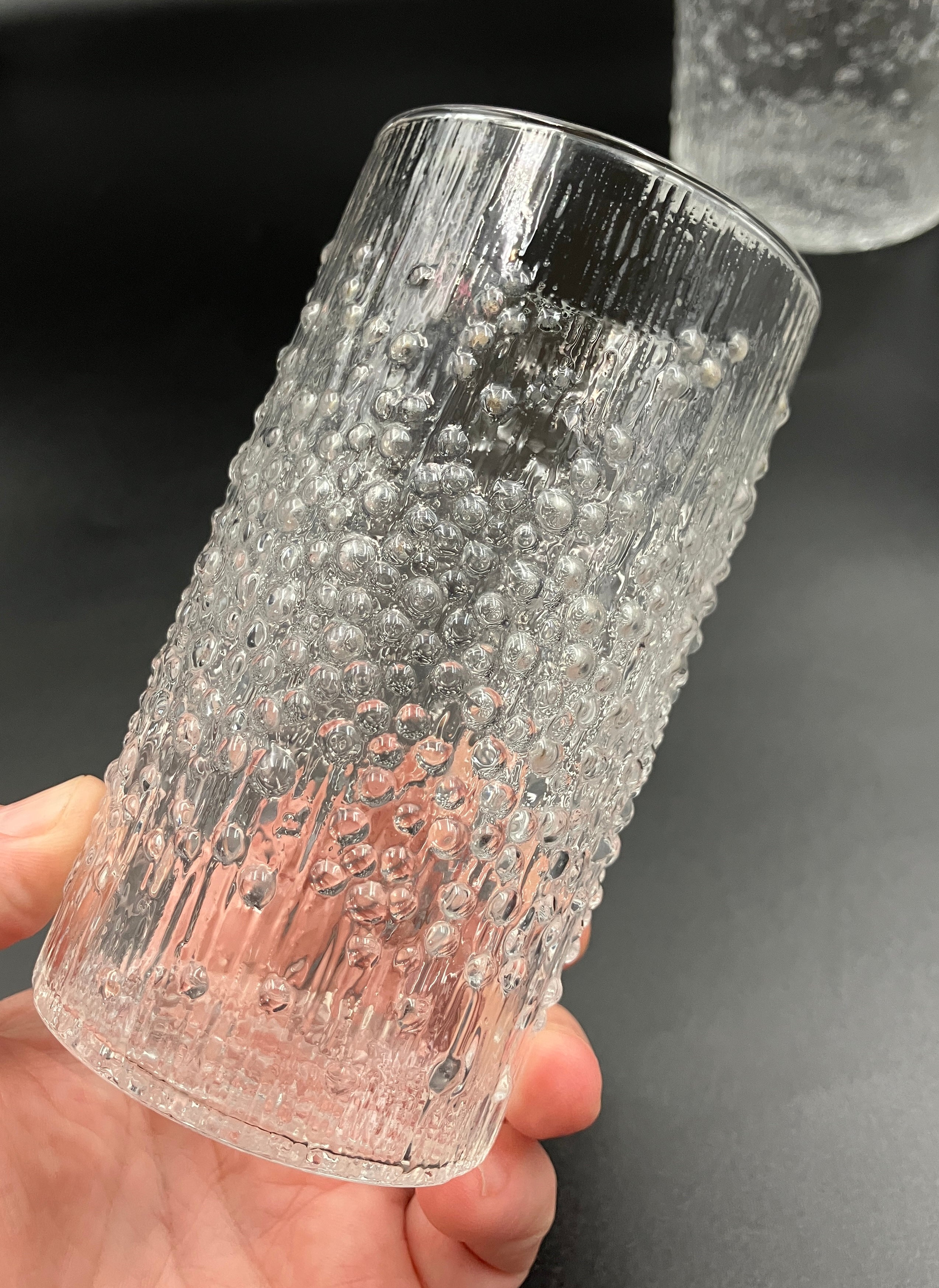 Share Iittala Hopla Glasses X4 & Pitcher Set by Tapio Wirkkala Made In Finland 1970s