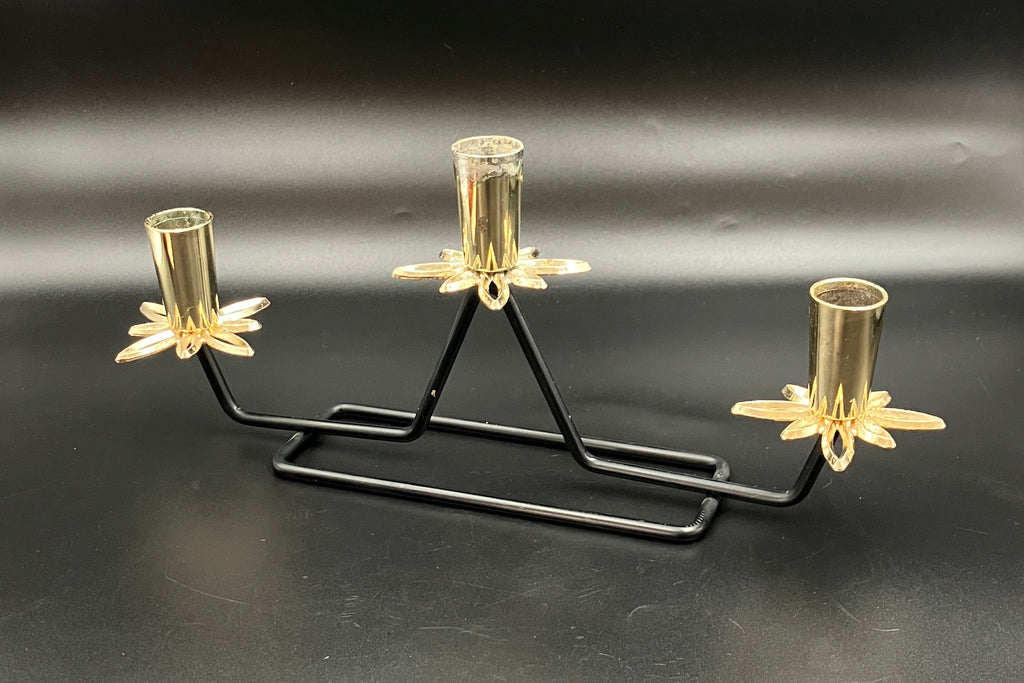 Mid Century Modern Candle Holder Starburst Candlestick Holder Rare