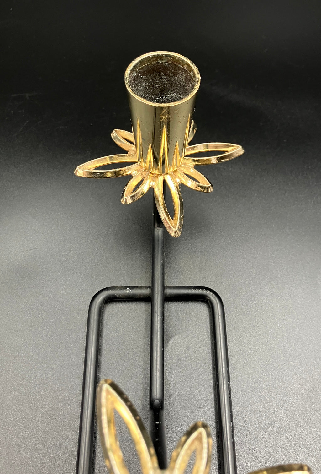 Mid Century Modern Candle Holder Starburst Candlestick Holder Rare