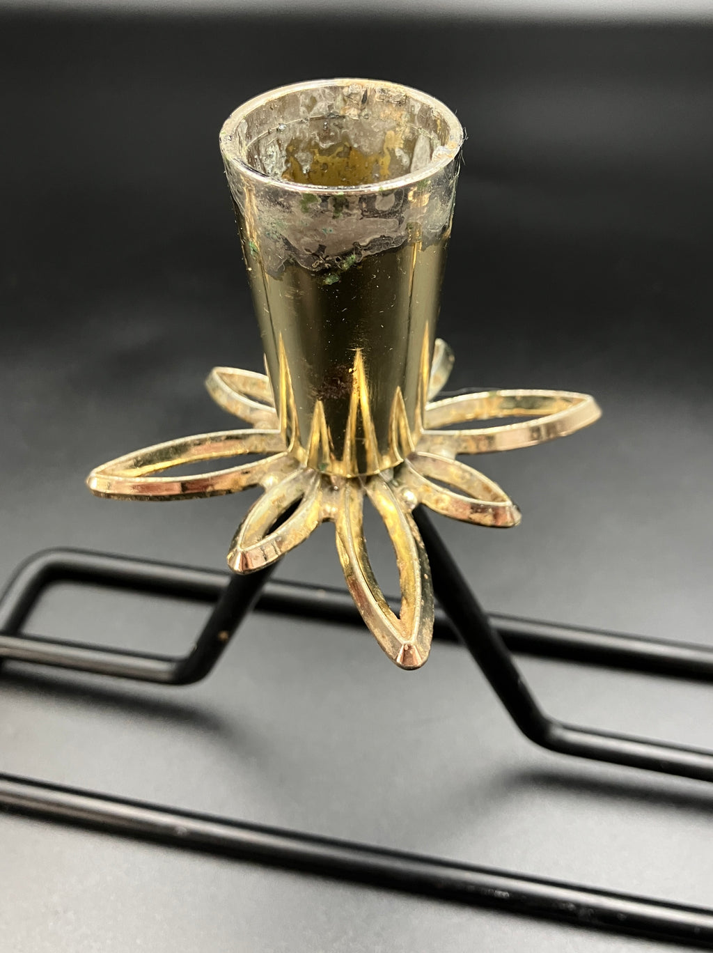 Mid Century Modern Candle Holder Starburst Candlestick Holder Rare