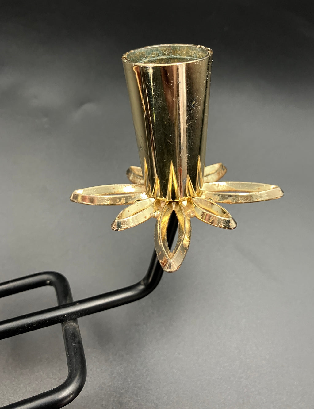 Mid Century Modern Candle Holder Starburst Candlestick Holder Rare