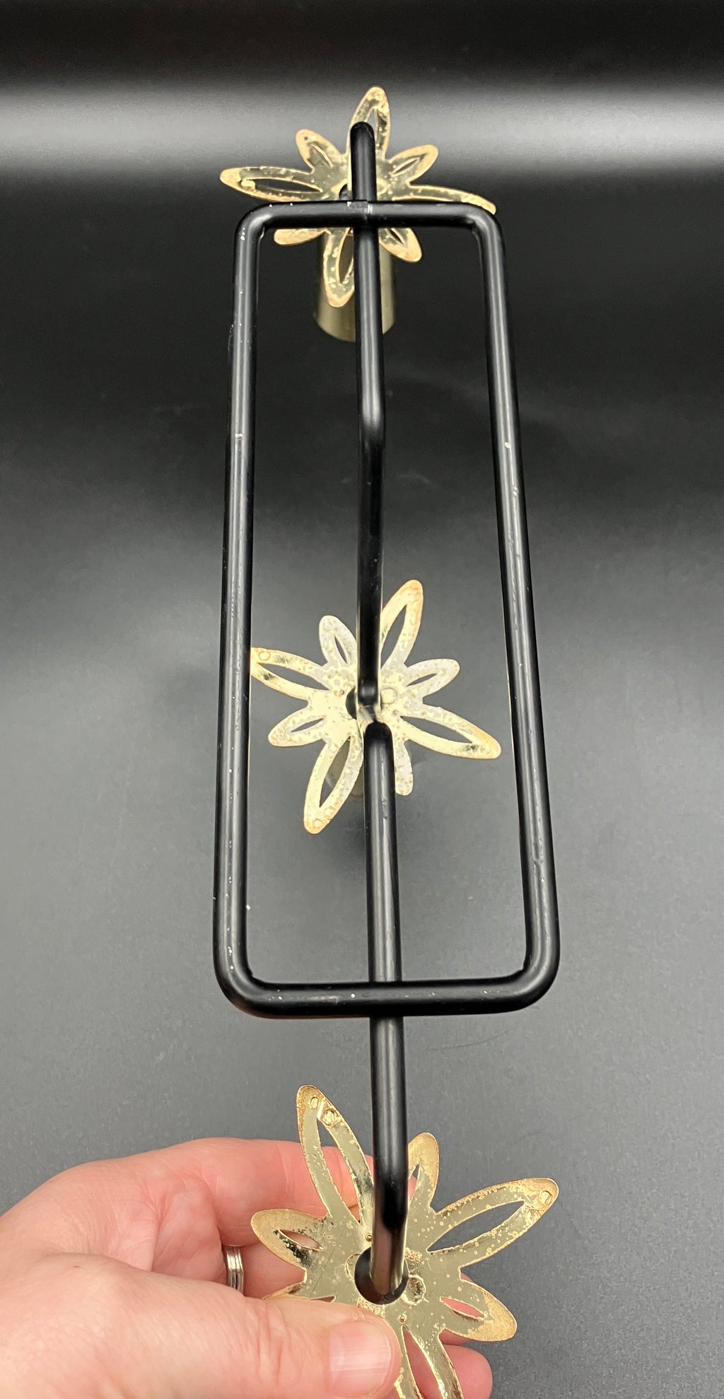 Mid Century Modern Candle Holder Starburst Candlestick Holder Rare