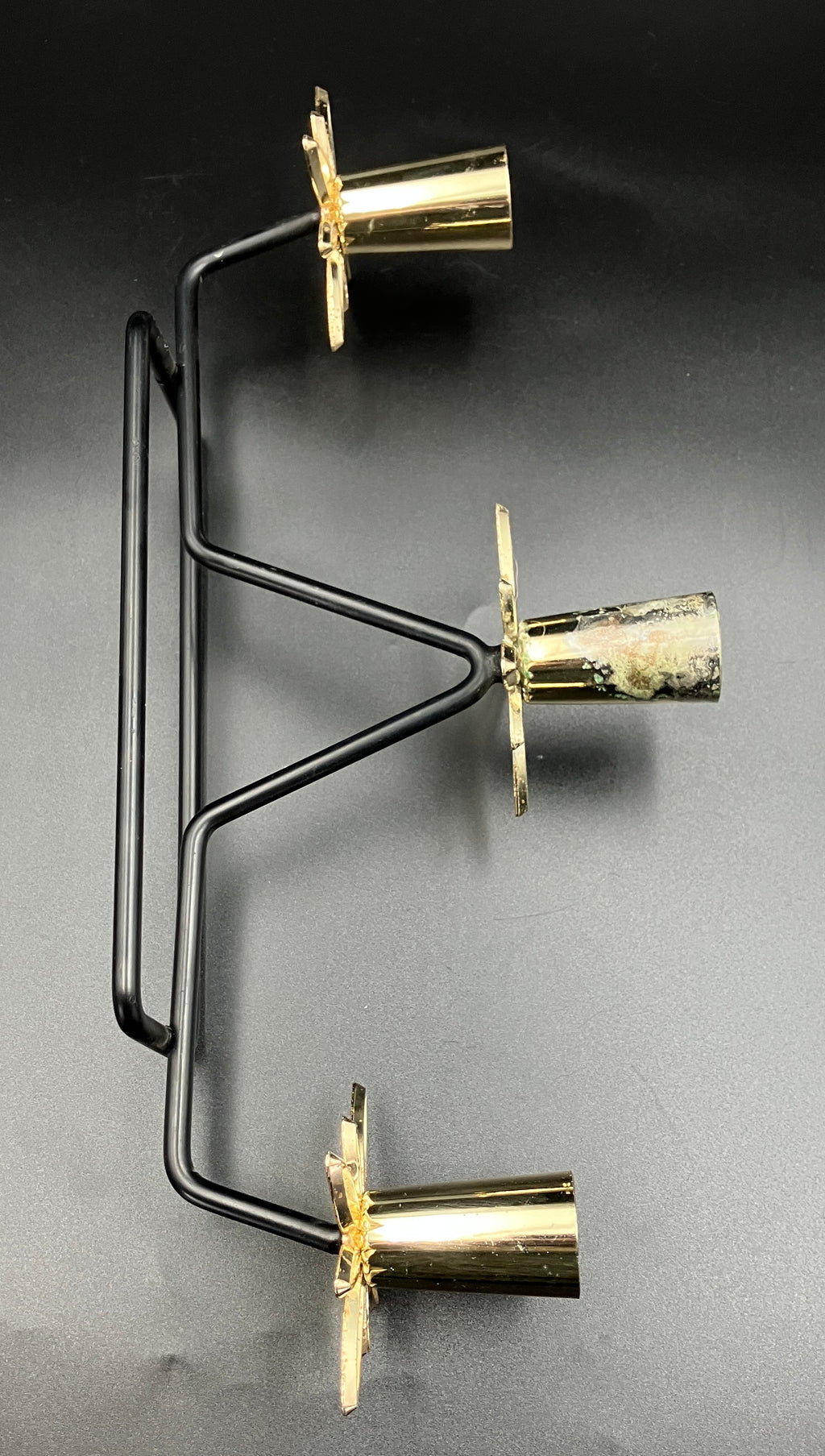 Mid Century Modern Candle Holder Starburst Candlestick Holder Rare