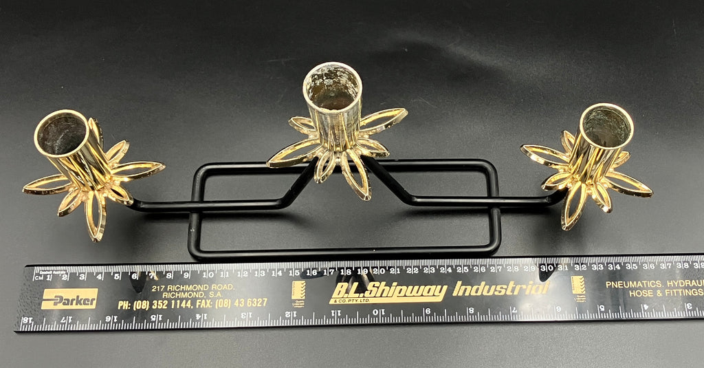 Mid Century Modern Candle Holder Starburst Candlestick Holder Rare