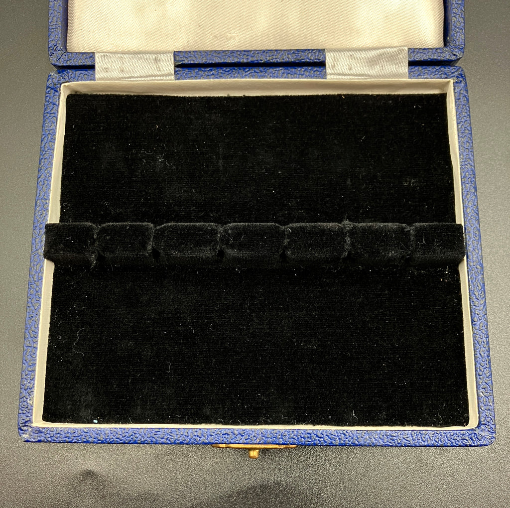 Vintage Denmark Sterling Silver ELA Enamel Gold Gilt Guilloche forks Set Of 6