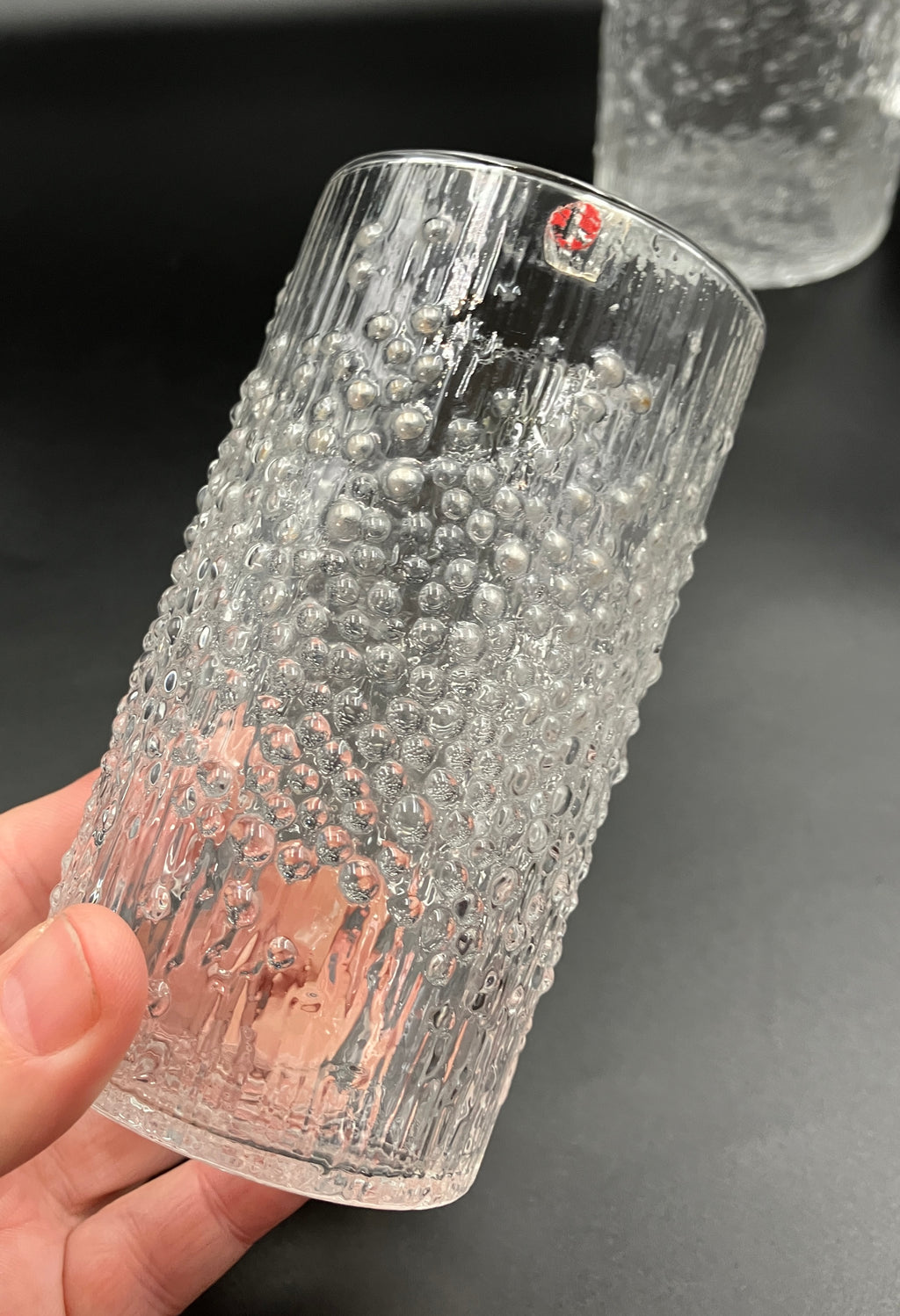 Share Iittala Hopla Glasses X4 & Pitcher Set by Tapio Wirkkala Made In Finland 1970s