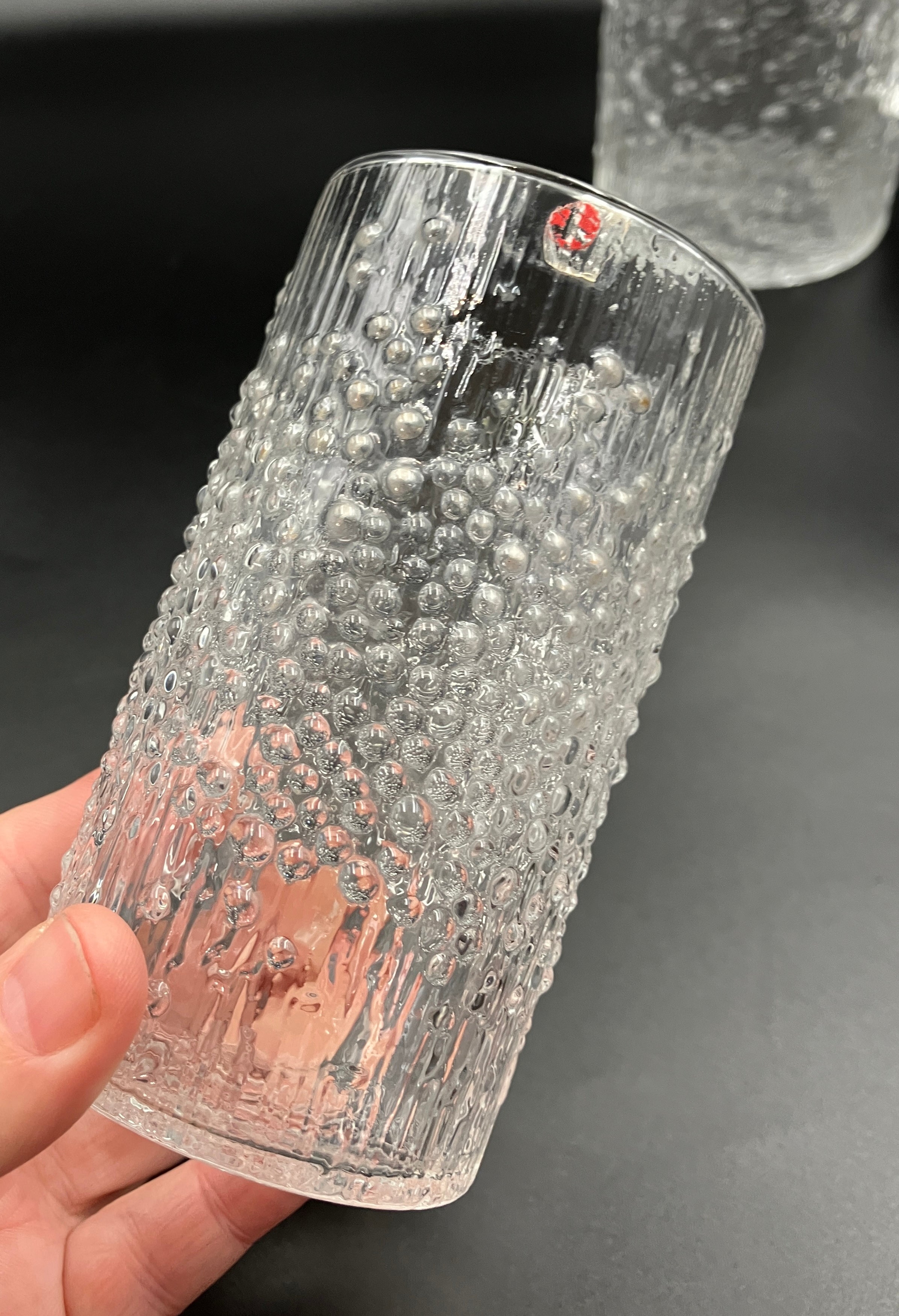 Share Iittala Hopla Glasses X4 & Pitcher Set by Tapio Wirkkala Made In Finland 1970s