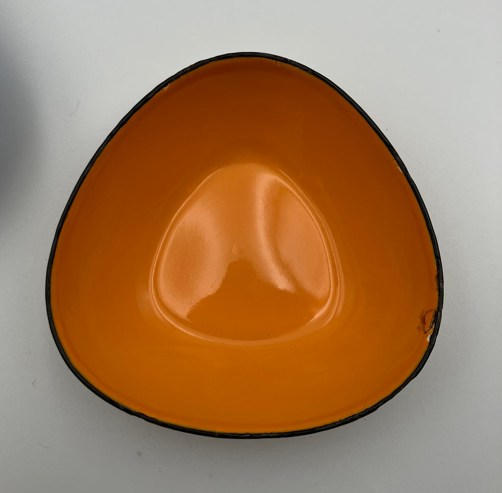 Mid Century Enamel Arne Erker Kockums Sweden Bowls Set Of 4 - 9.5cm Wide