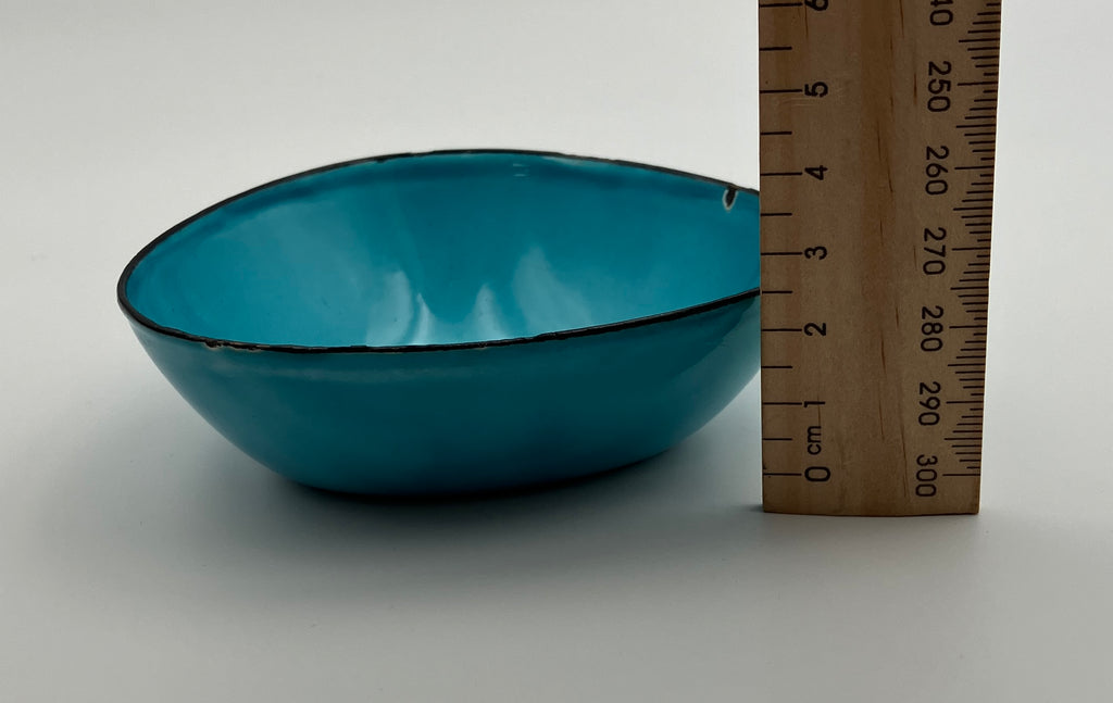 Mid Century Enamel Arne Erker Kockums Sweden Bowls Set Of 4 - 9.5cm Wide