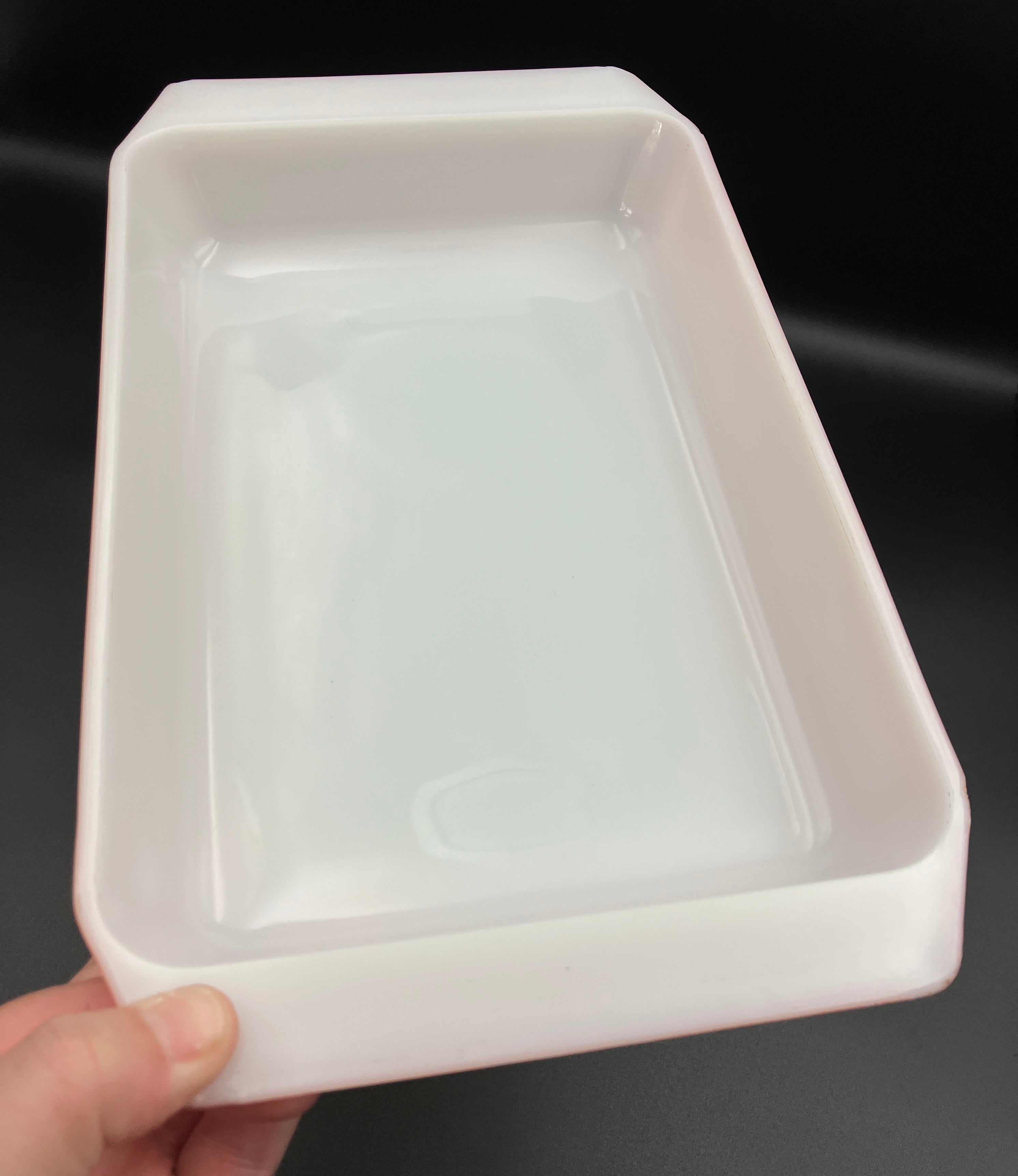 Vintage Pyrex Pink Daisy, Rectangle, Space saver design casserole dish, w/ lid