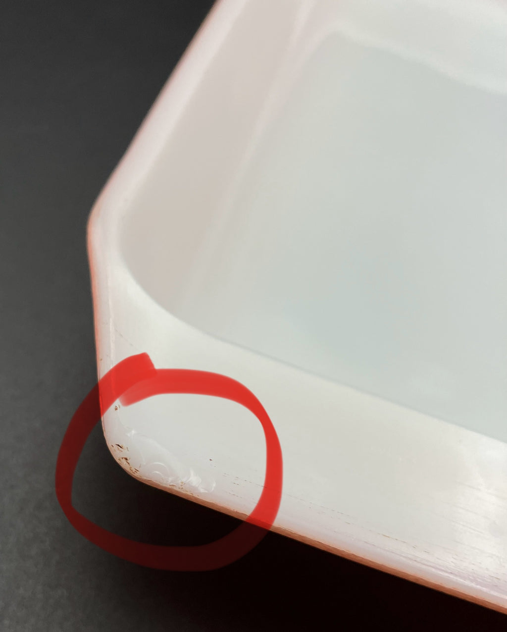 Vintage Pyrex Pink Daisy, Rectangle, Space saver design casserole dish, w/ lid