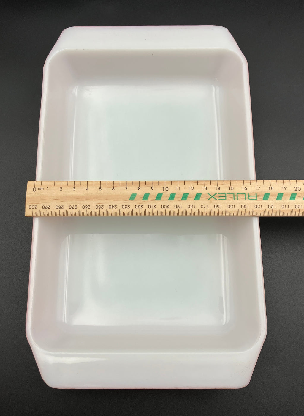 Vintage Pyrex Pink Daisy, Rectangle, Space saver design casserole dish, w/ lid