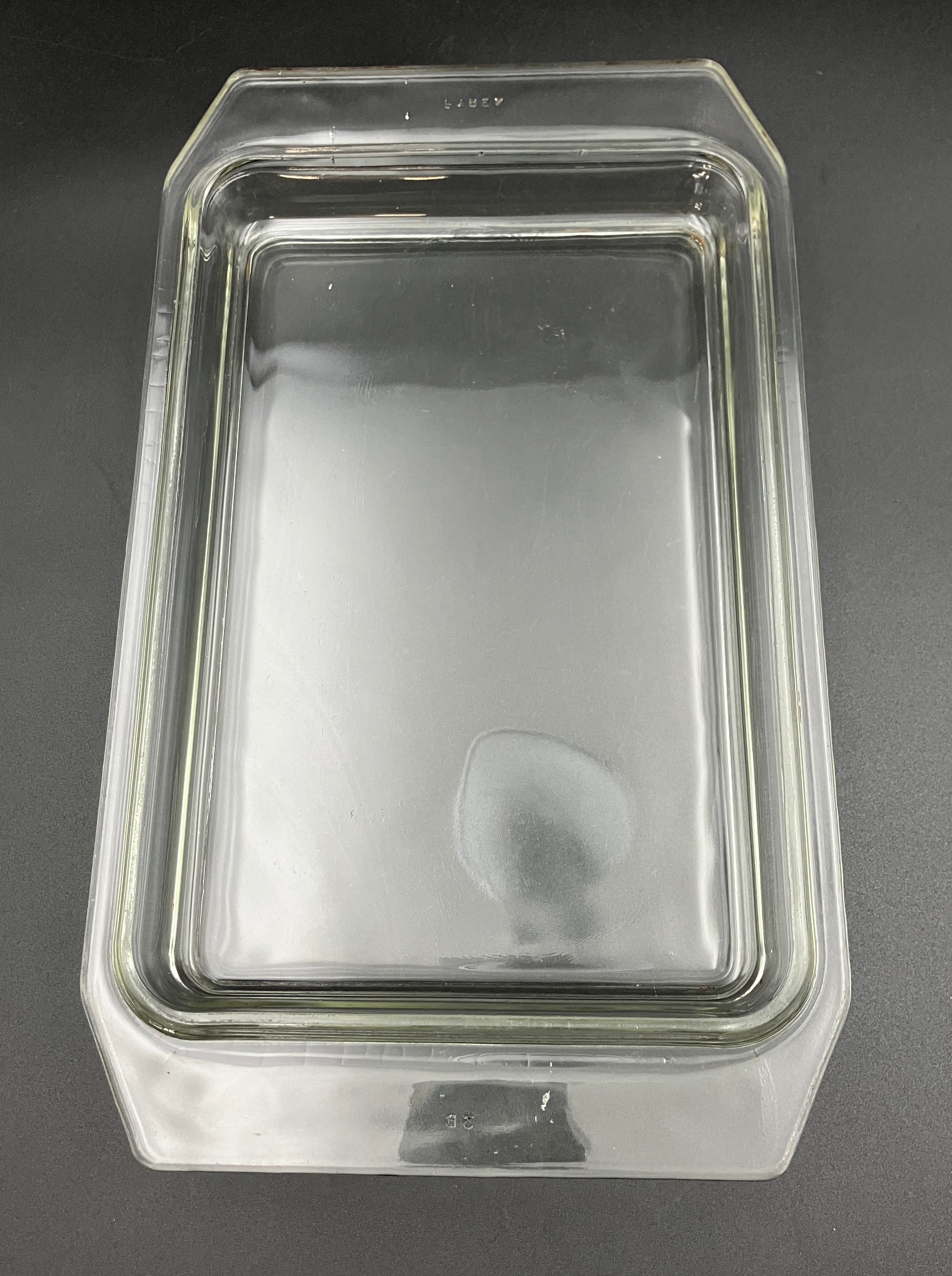 Vintage Pyrex Pink Daisy, Rectangle, Space saver design casserole dish, w/ lid