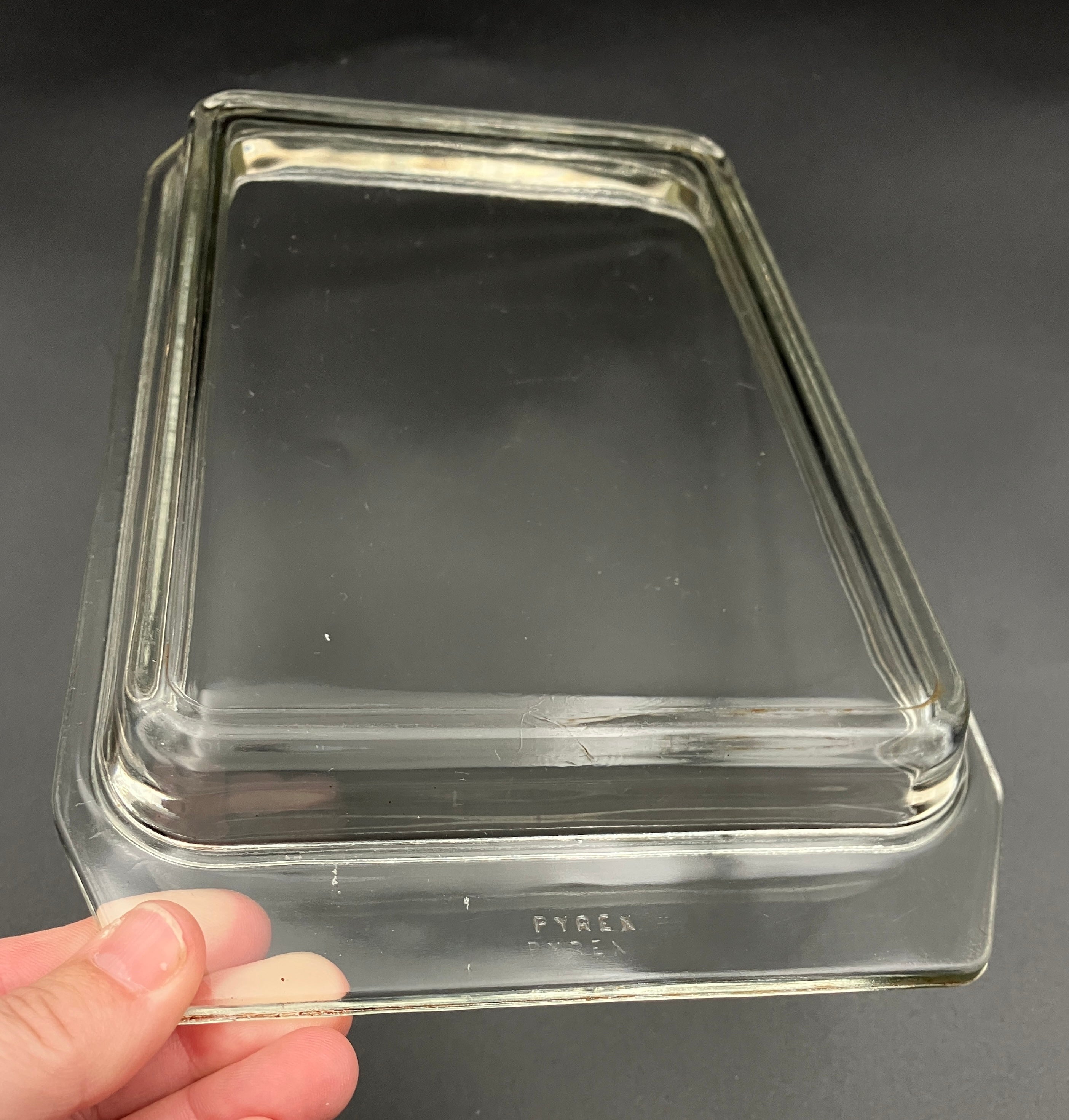 Vintage Pyrex Pink Daisy, Rectangle, Space saver design casserole dish, w/ lid