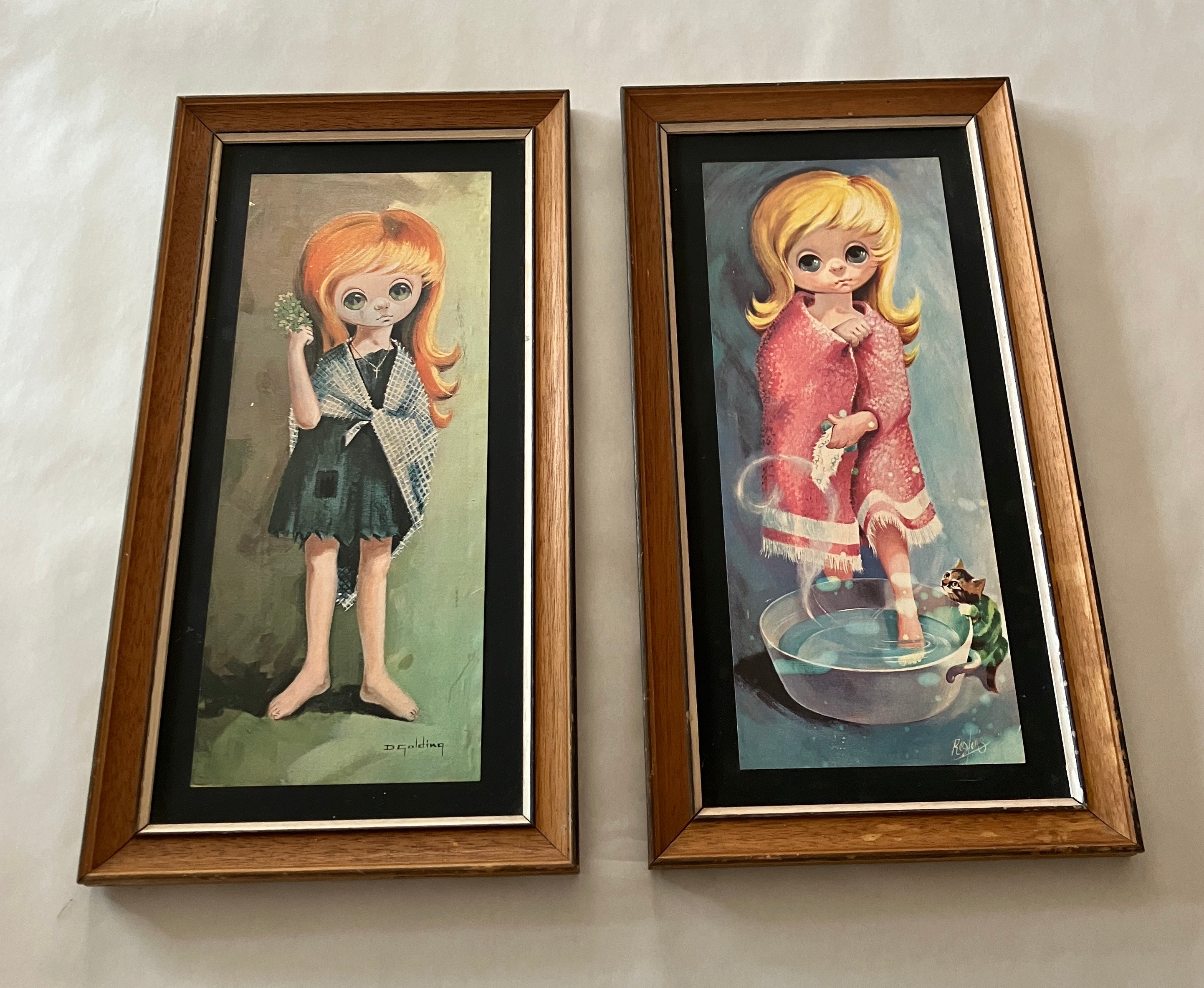 Vintage Frames - Brass, Convex Glass & Ornate Wooden Frames