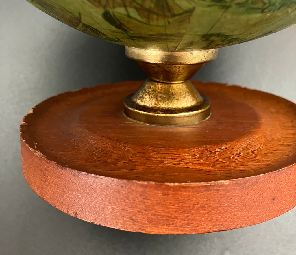 Vintage Globe Secret Decanter Set - Golden Crown ~ Made In Hong Kong