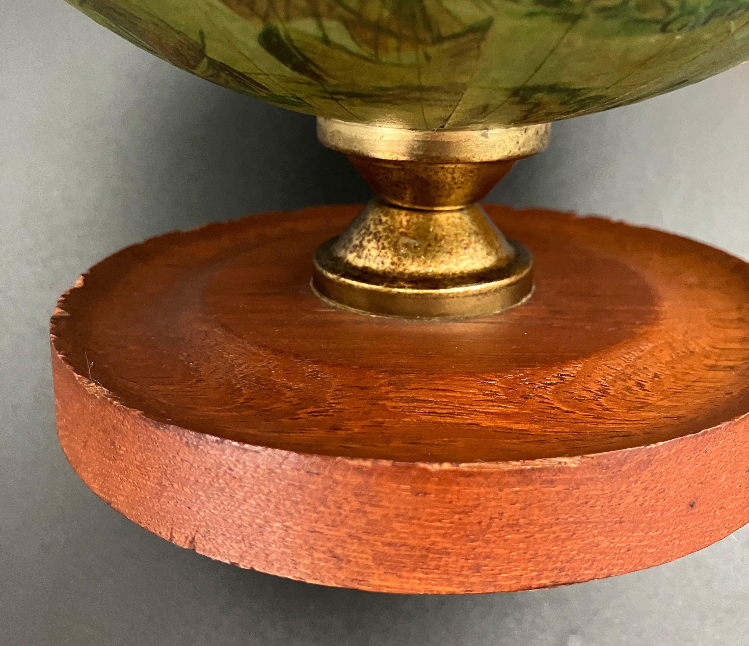 Vintage Globe Secret Decanter Set - Golden Crown ~ Made In Hong Kong