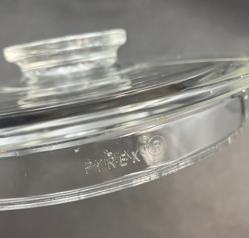 Vintage Pyrex Saucepan 1.5 Qt 6213-B Clear Glass Stovetop Pot with Lid USA