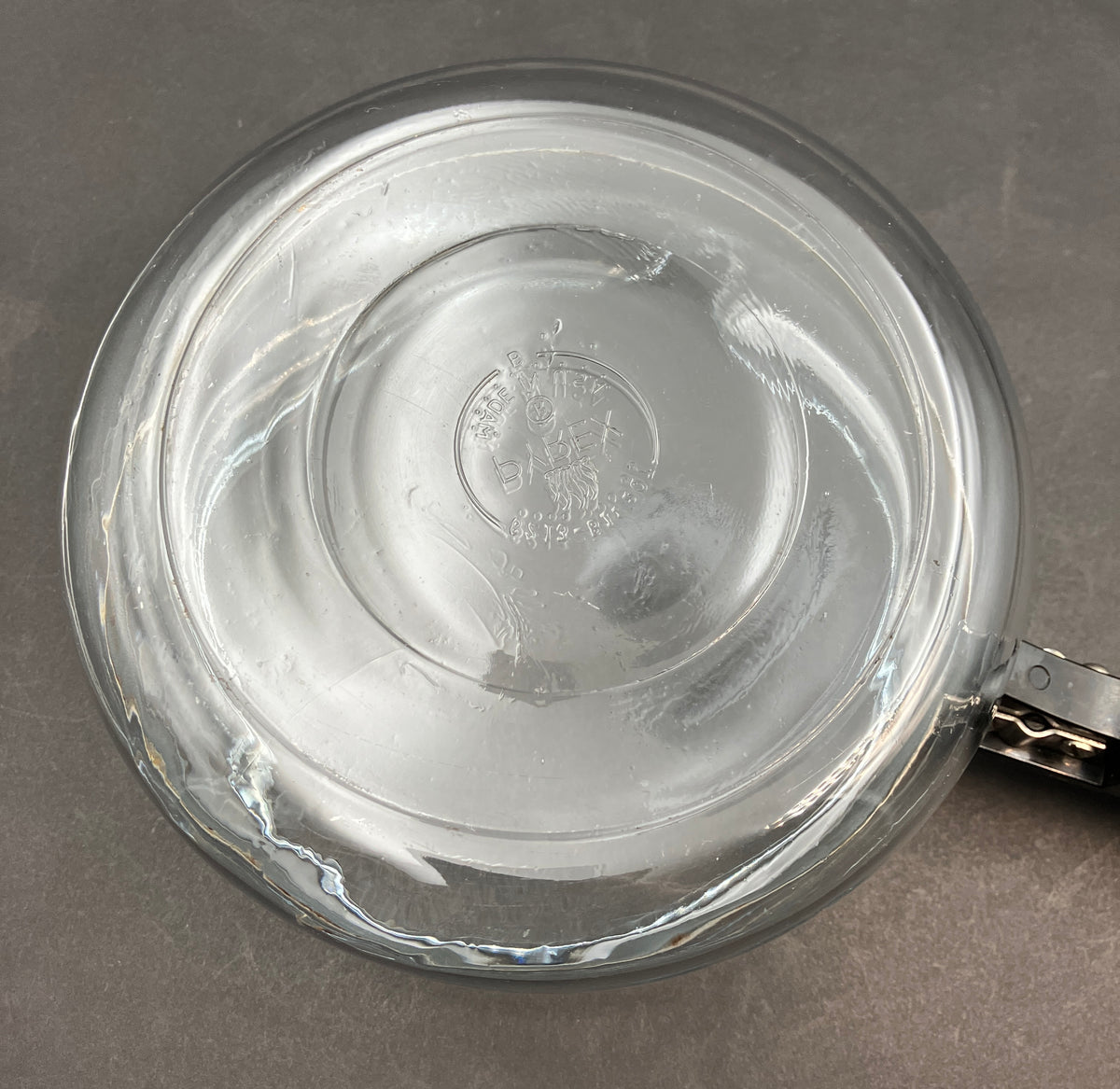 Vintage Pyrex Saucepan 1.5 Qt 6213-B Clear Glass Stovetop Pot with Lid USA