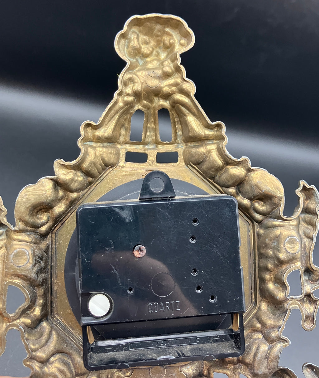 Vintage Brass Italian Clock Buvol Mantel Clock With Cupids - See Video Working