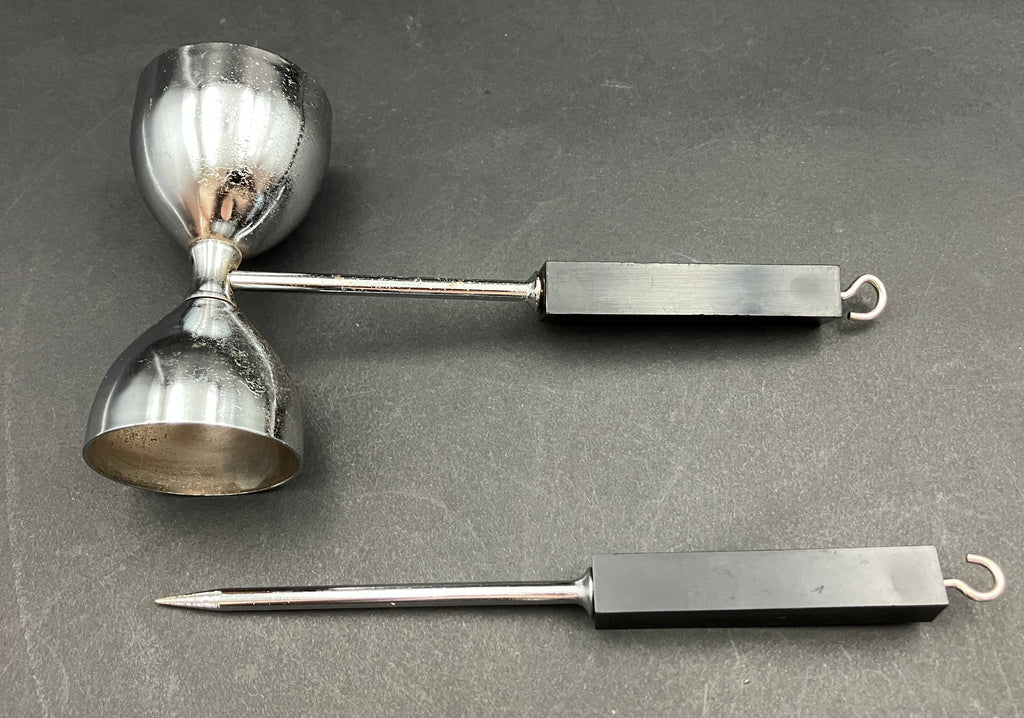 Vintage Bar Light Pole Stand With Bar Utensils - See Video Light Works - Japan