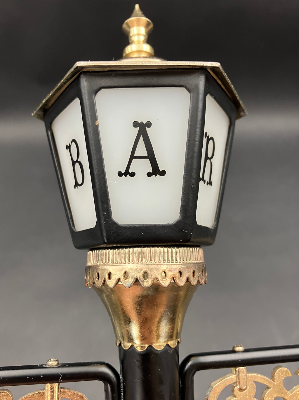 Vintage Bar Light Pole Stand With Bar Utensils - See Video Light Works - Japan