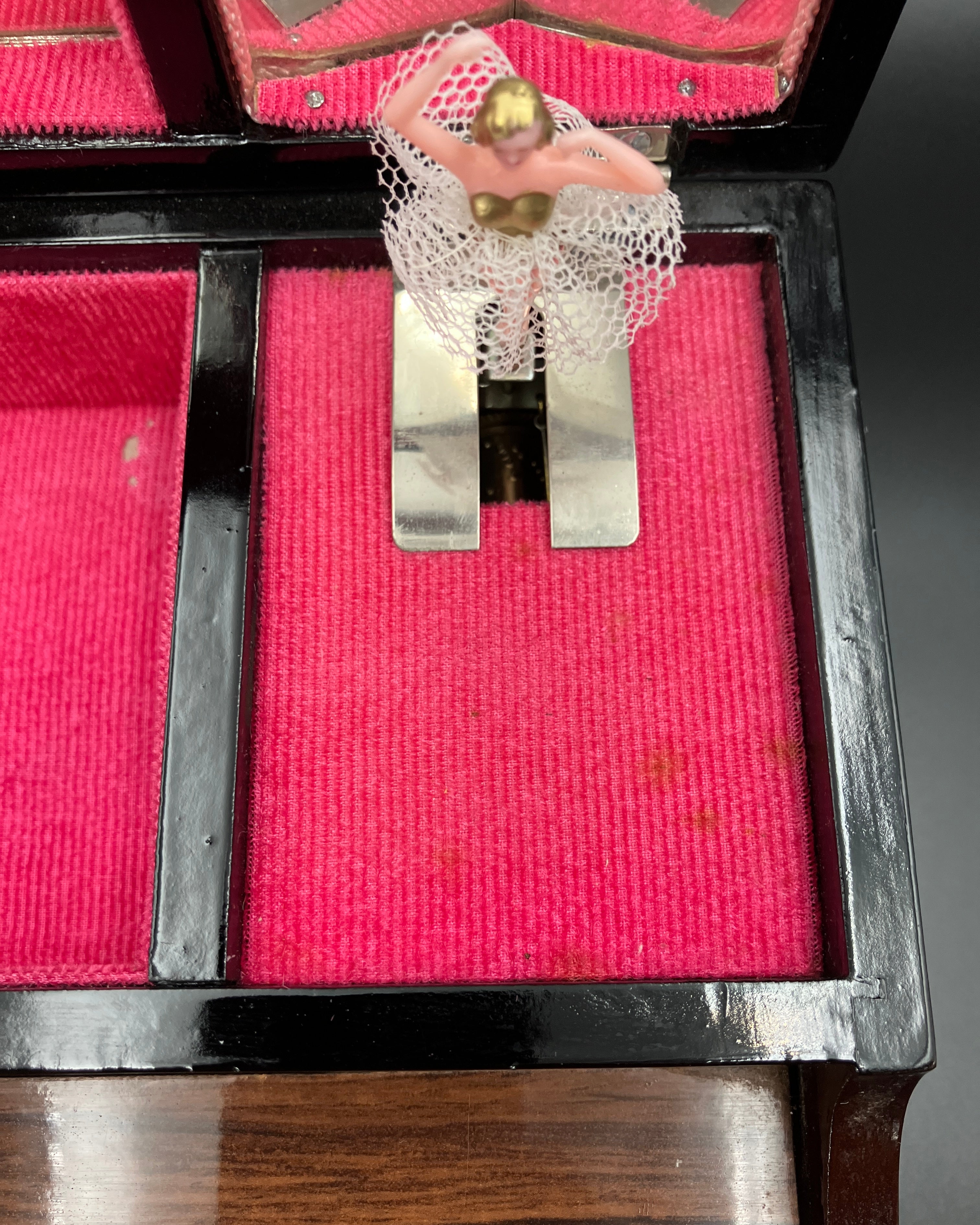 Vintage Grand Piano Jewellery Box Musical - Made In Japan - See Video