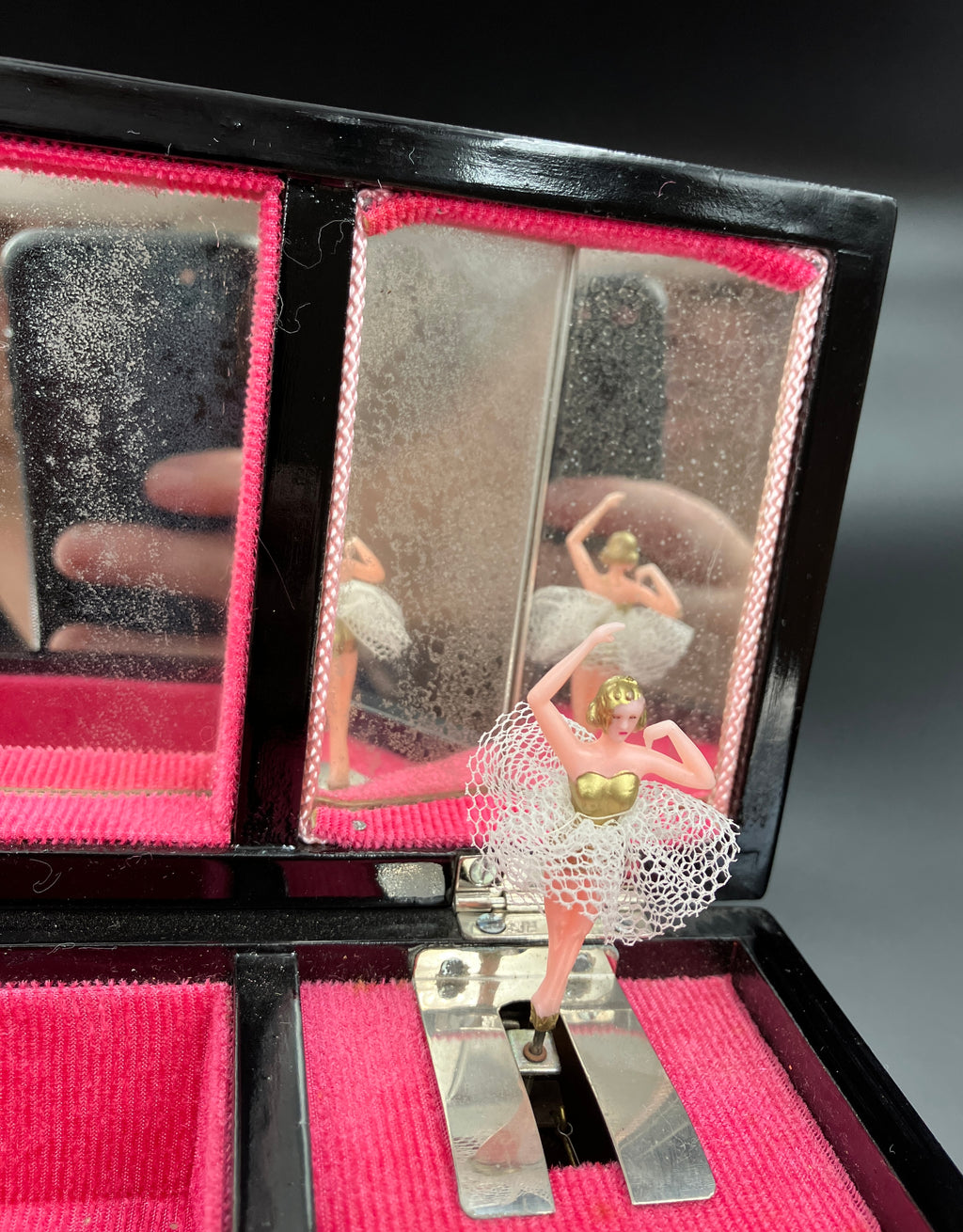 Vintage Grand Piano Jewellery Box Musical - Made In Japan - See Video