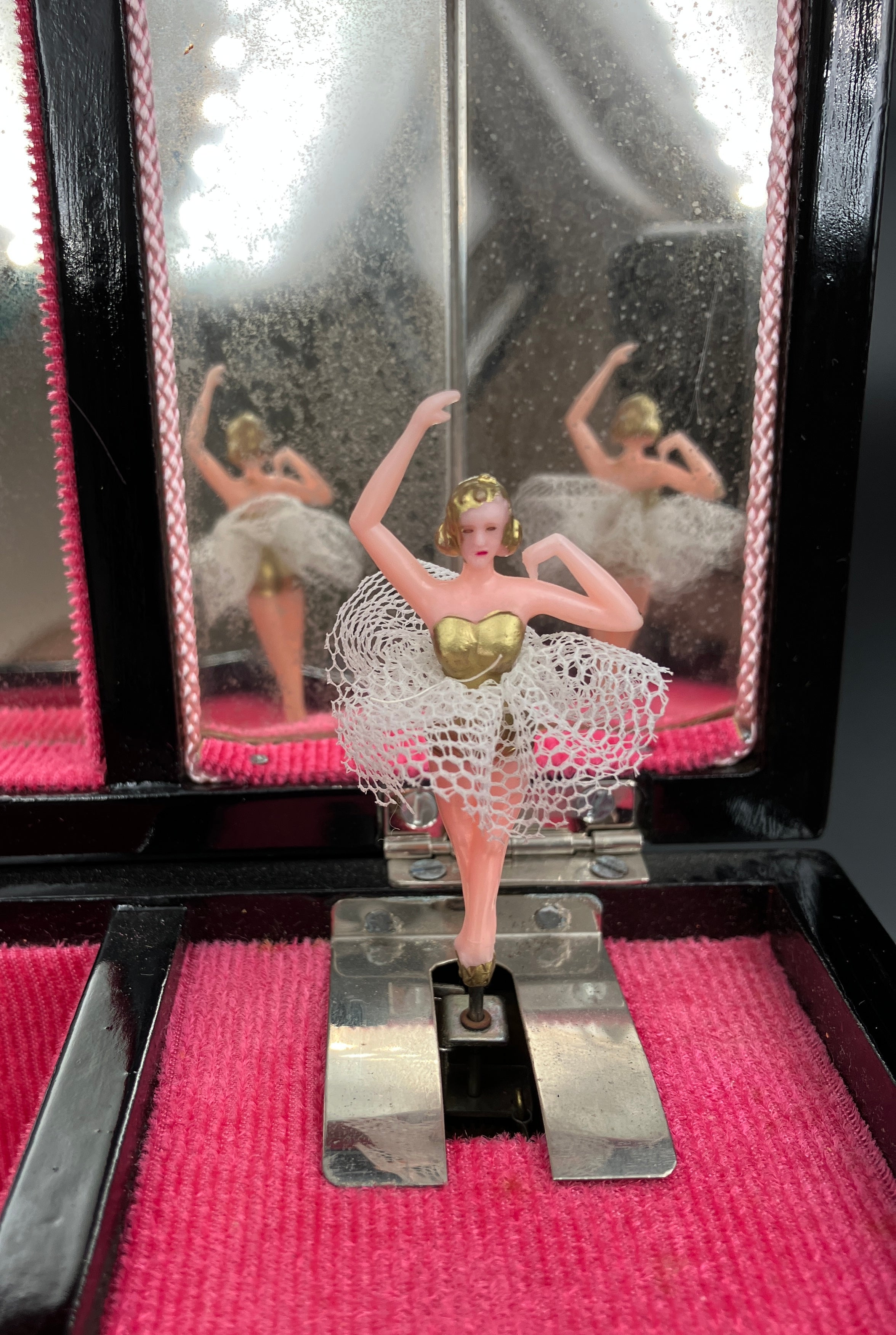 Vintage Grand Piano Jewellery Box Musical - Made In Japan - See Video