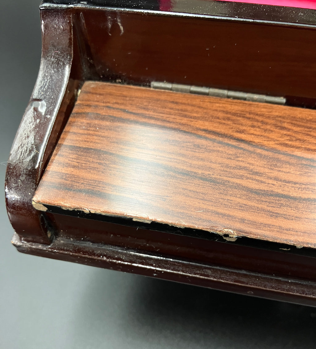 Vintage Grand Piano Jewellery Box Musical - Made In Japan - See Video