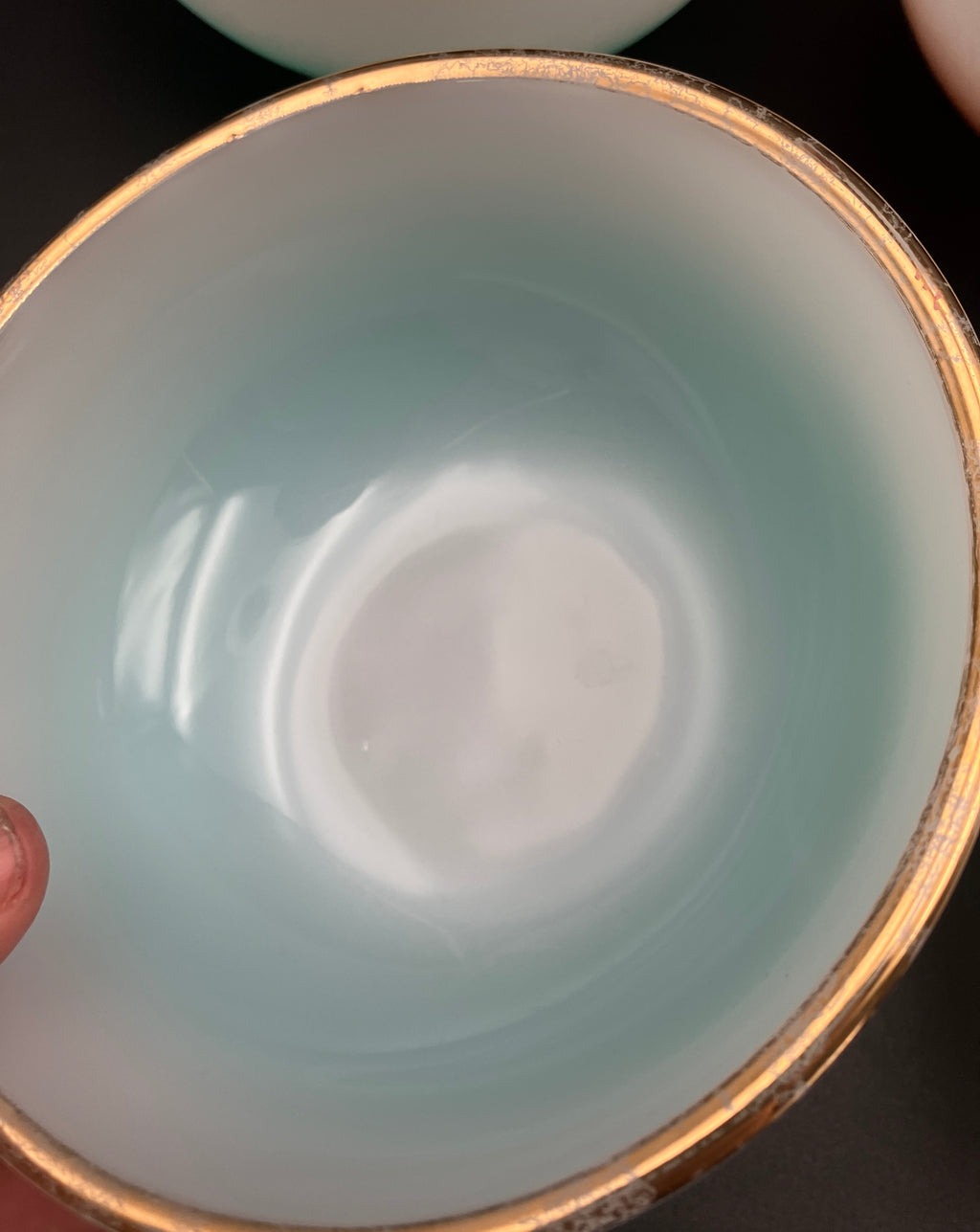 Vintage Fire King Bowls Harlequin Ombre Bowls Dessert / Cereal Bowls 6pc Set