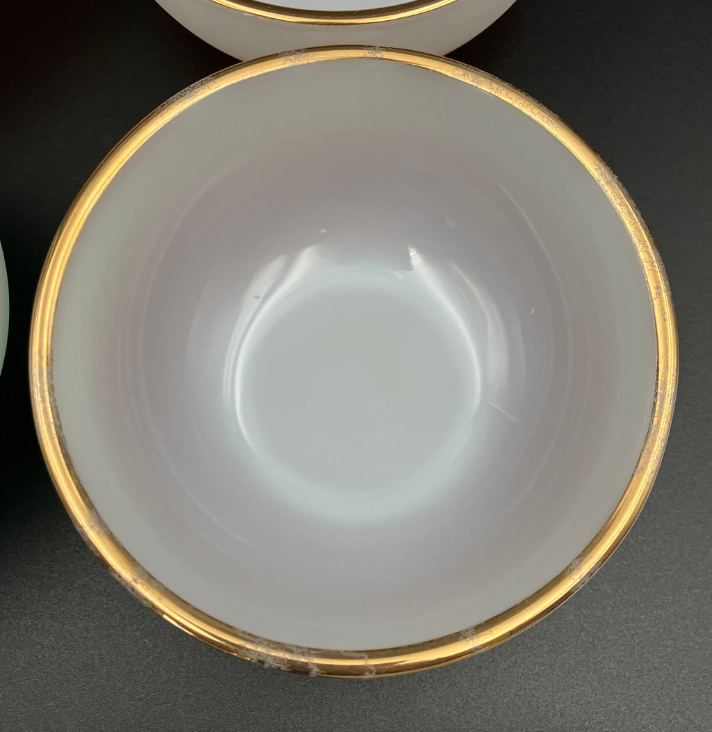 Vintage Fire King Bowls Harlequin Ombre Bowls Dessert / Cereal Bowls 6pc Set