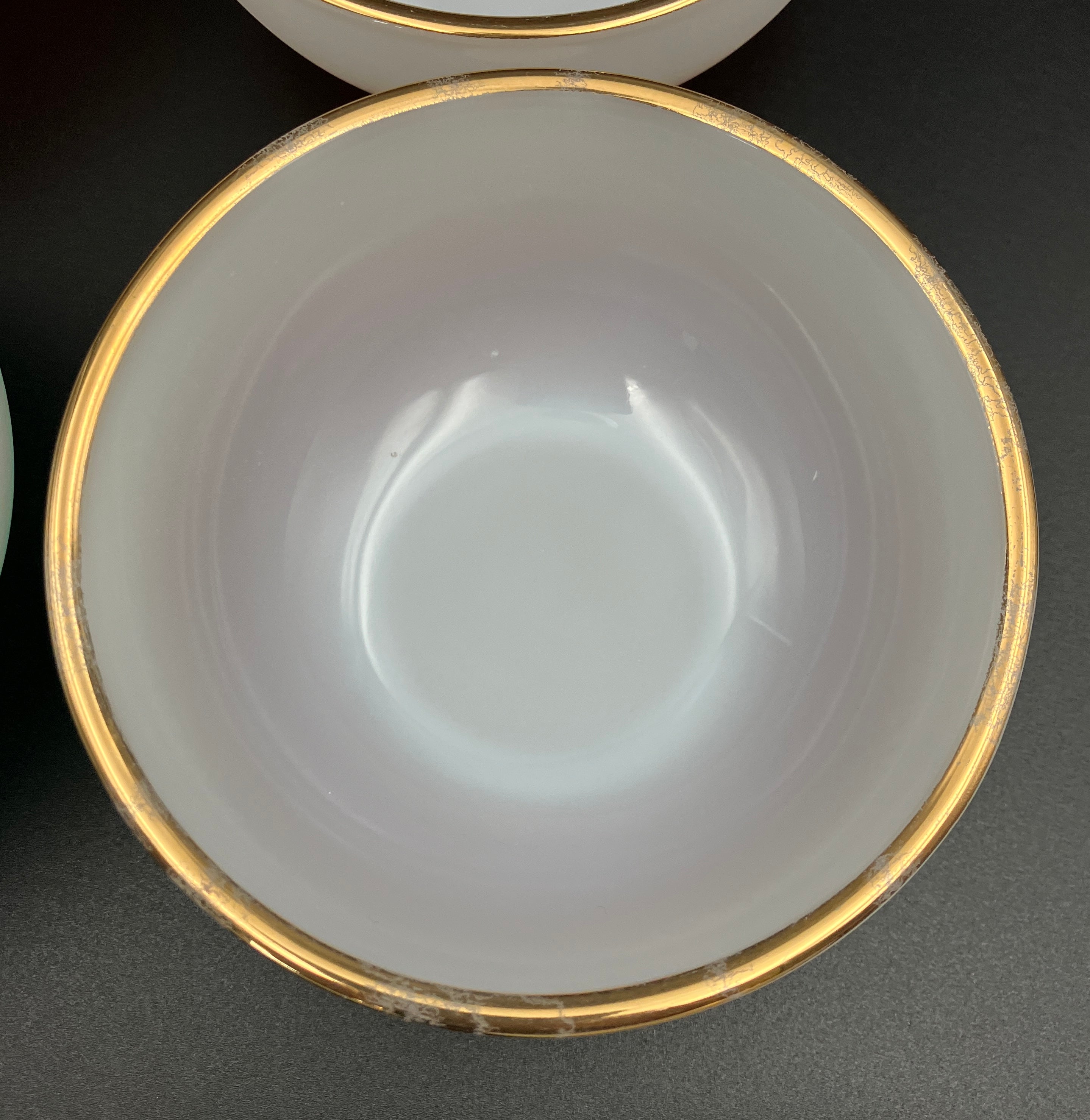 Vintage Fire King Bowls Harlequin Ombre Bowls Dessert / Cereal Bowls 6pc Set