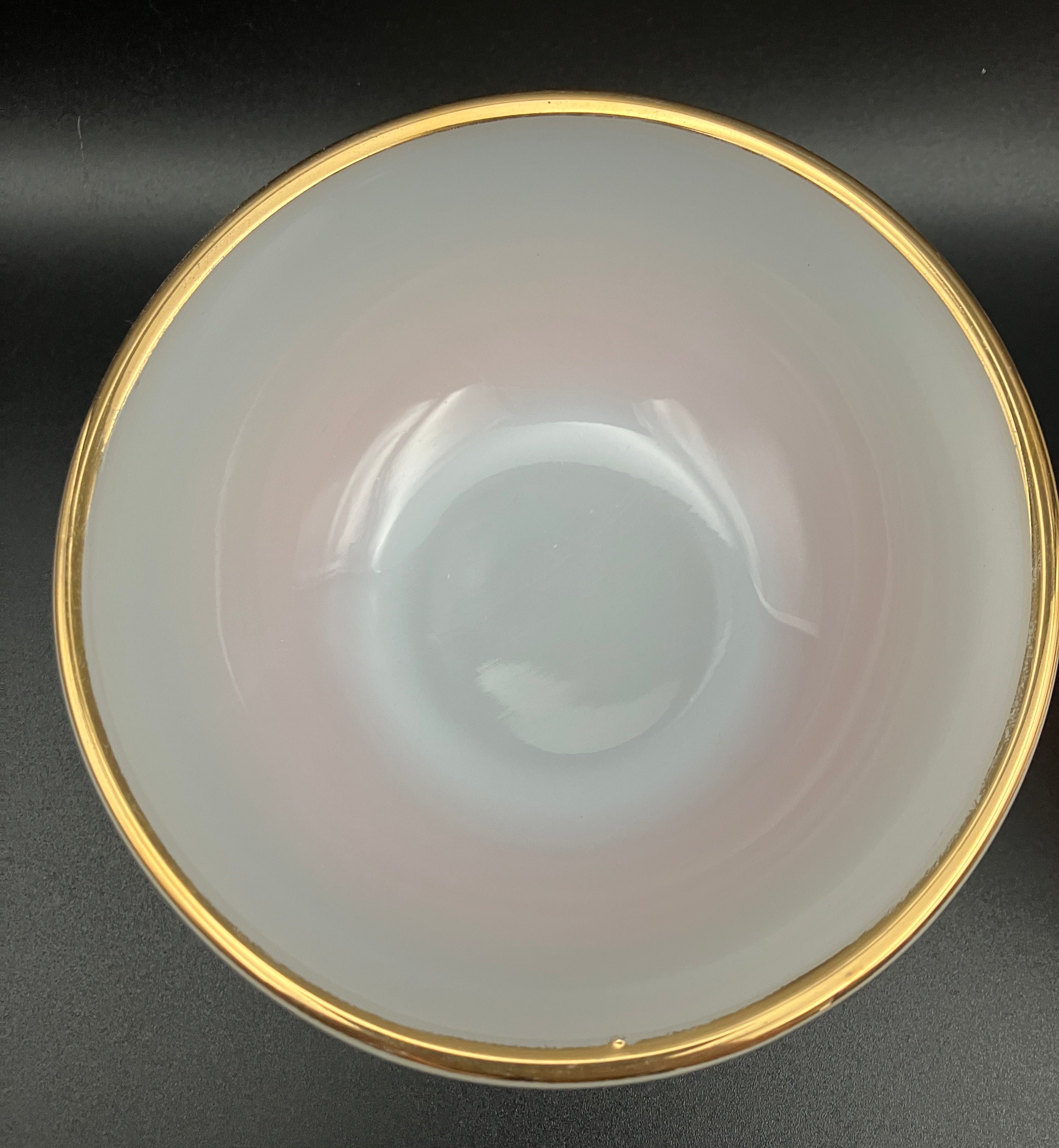 Vintage Fire King Bowls Harlequin Ombre Bowls Dessert / Cereal Bowls 6pc Set