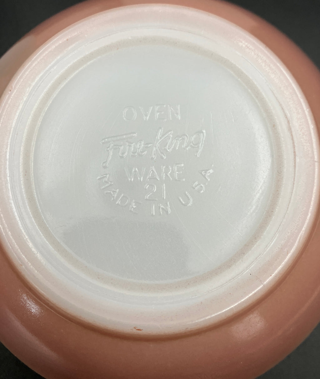 Vintage Fire King Bowls Harlequin Ombre Bowls Dessert / Cereal Bowls 6pc Set