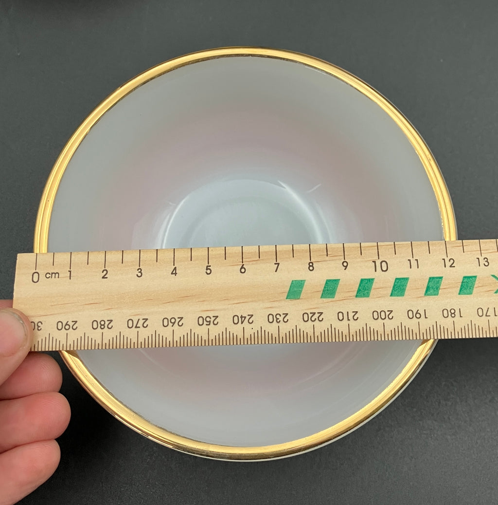 Vintage Fire King Bowls Harlequin Ombre Bowls Dessert / Cereal Bowls 6pc Set