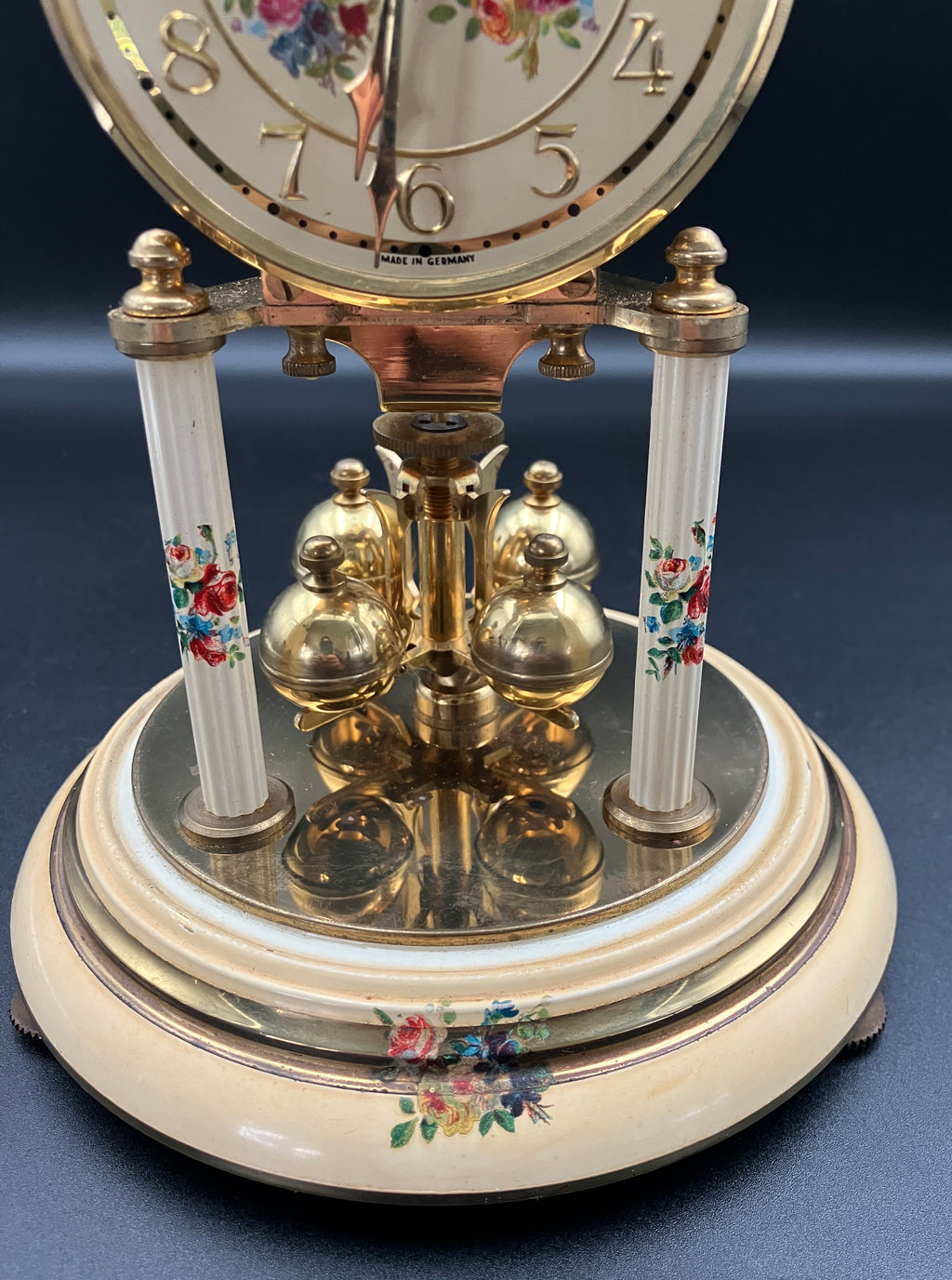 Vintage Anniversary Clock / 400 Day Clock - Brass - German