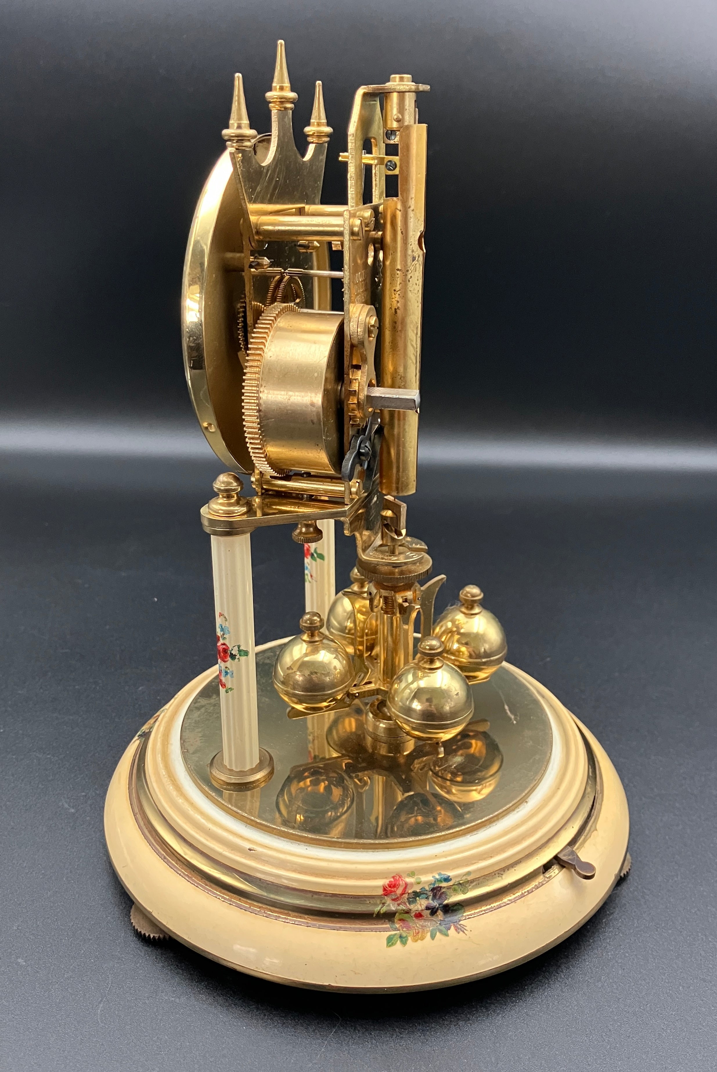 Vintage Anniversary Clock / 400 Day Clock - Brass - German