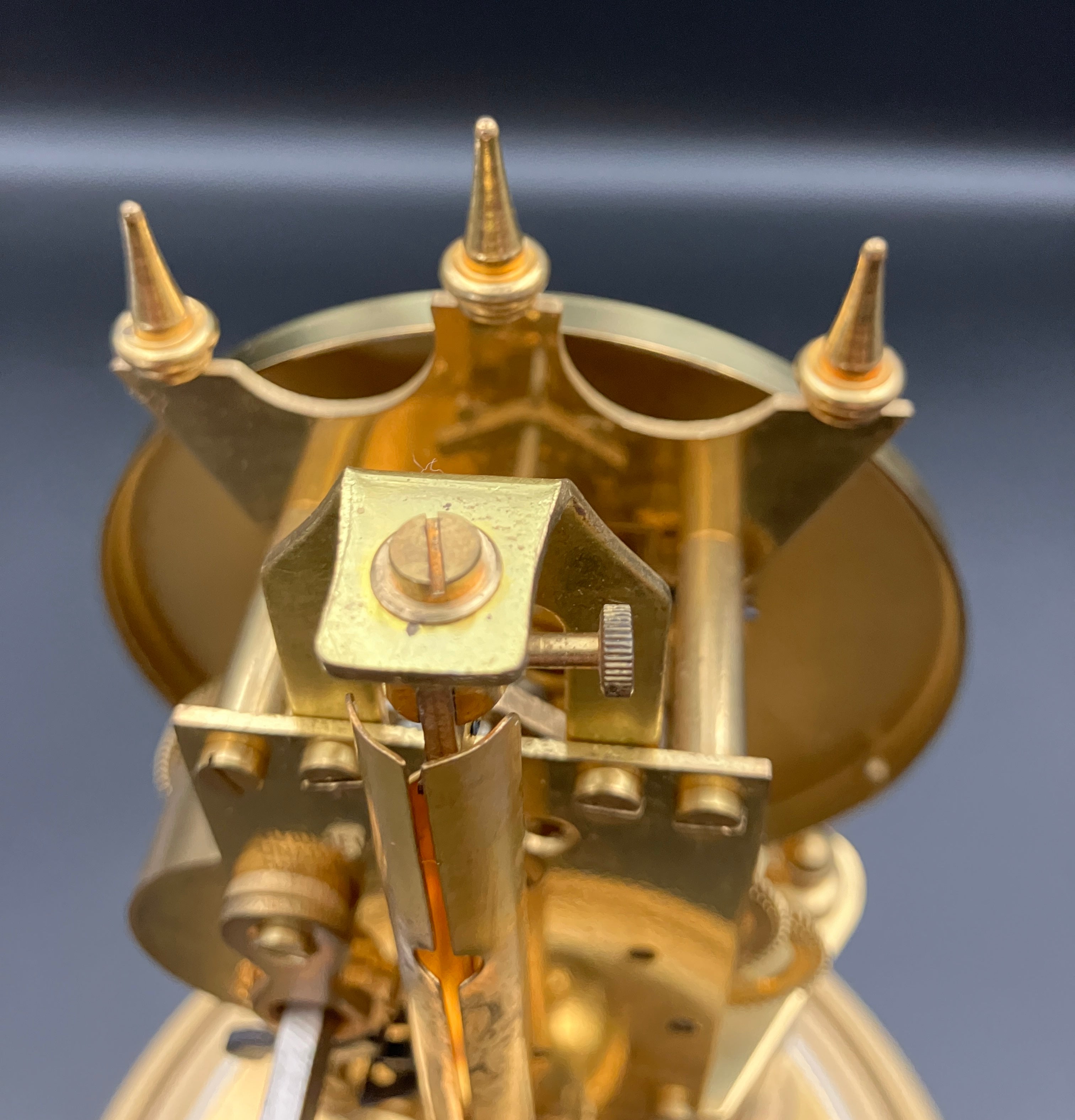 Vintage Anniversary Clock / 400 Day Clock - Brass - German