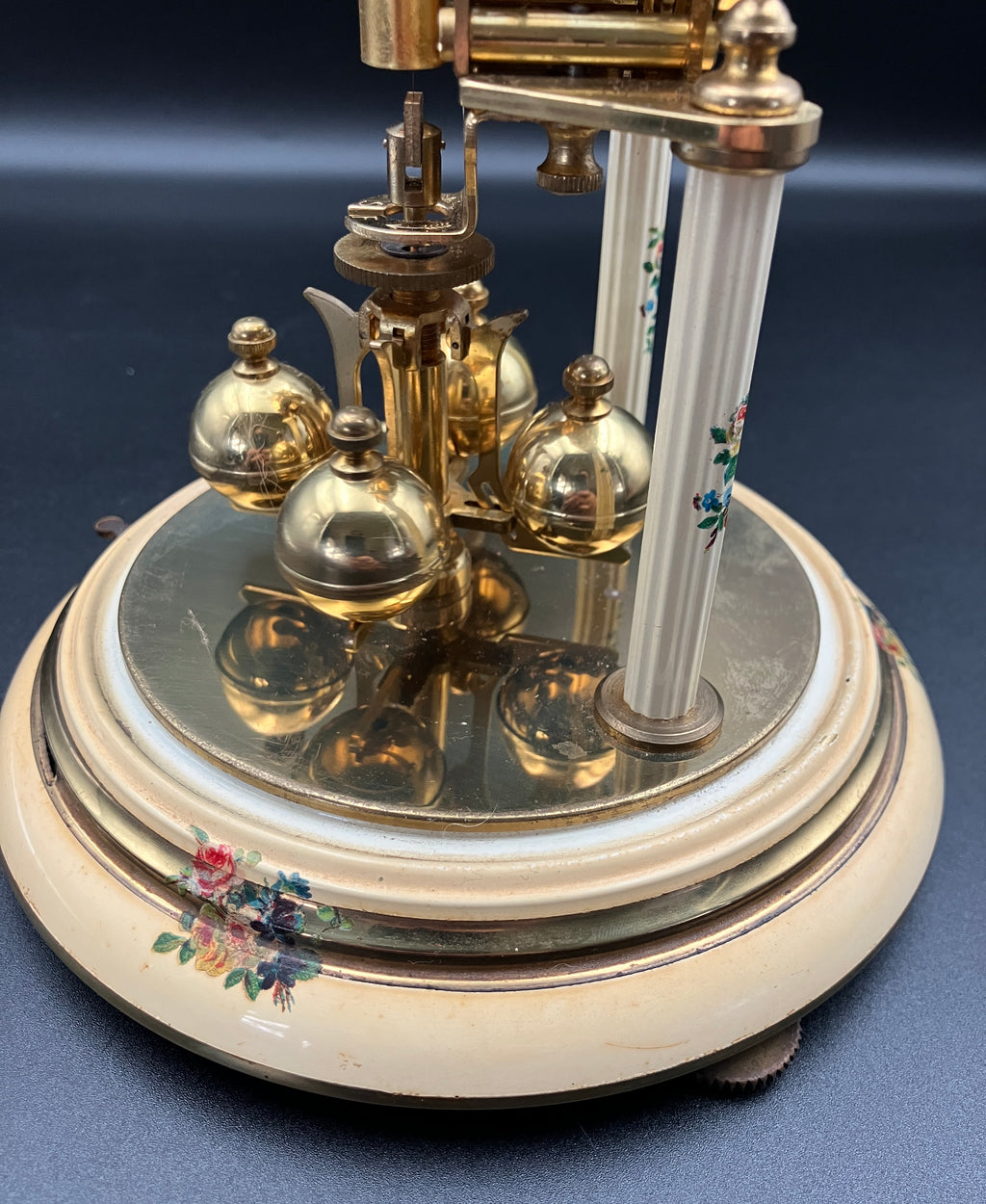 Vintage Anniversary Clock / 400 Day Clock - Brass - German