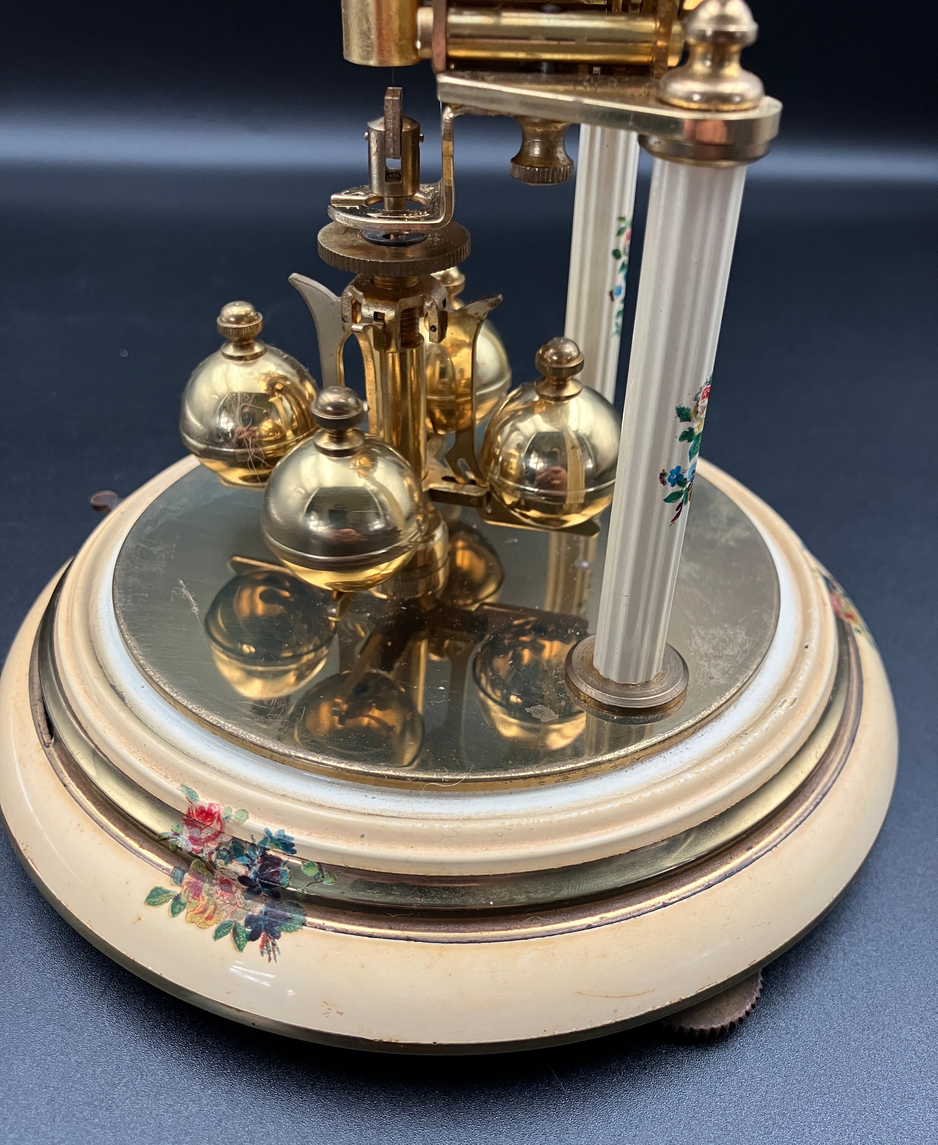 Vintage Anniversary Clock / 400 Day Clock - Brass - German