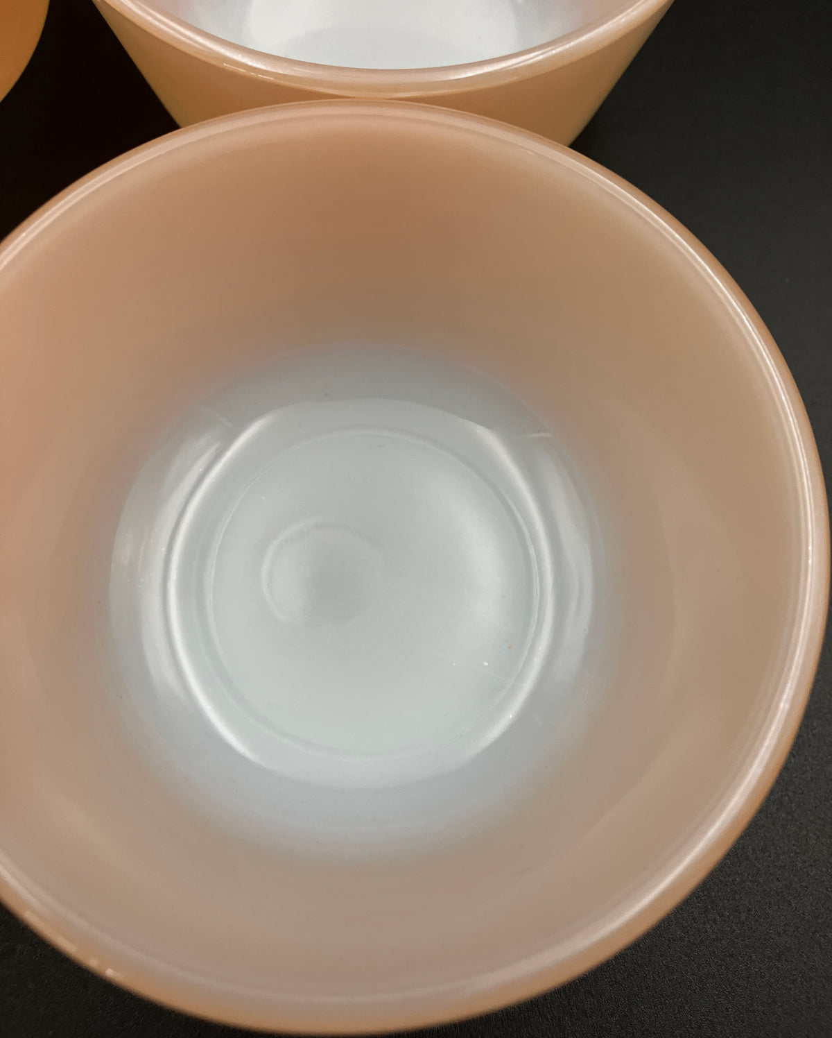 Fire King Peach Lustre Bowls Small 6 oz Set Of Six - Vintage Made USA