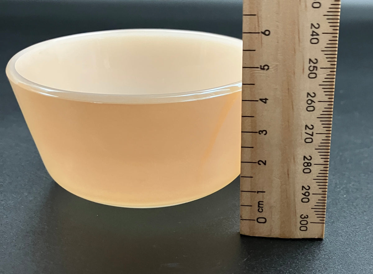 Fire King Peach Lustre Bowls Small 6 oz Set Of Six - Vintage Made USA