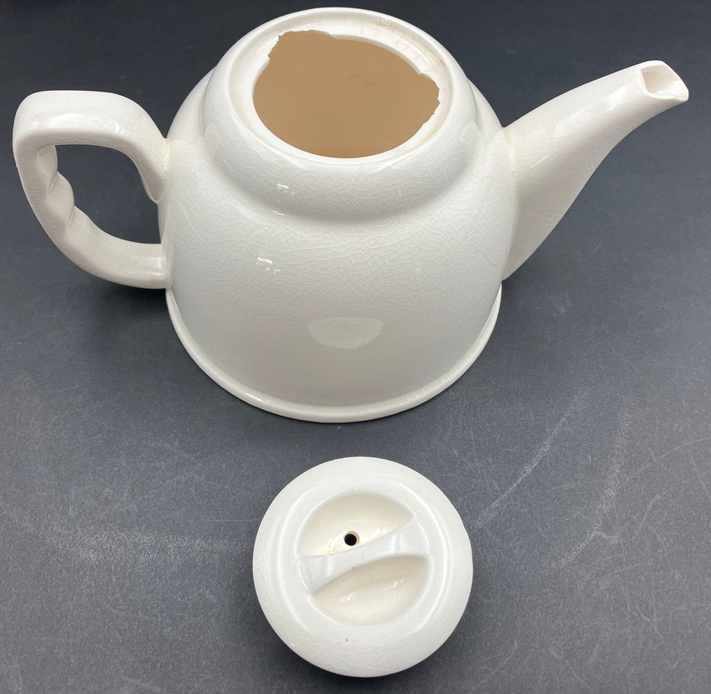 Vintage Anodised Teapot Creamer And Sugar Pot Set Red Anodised Made In Japan