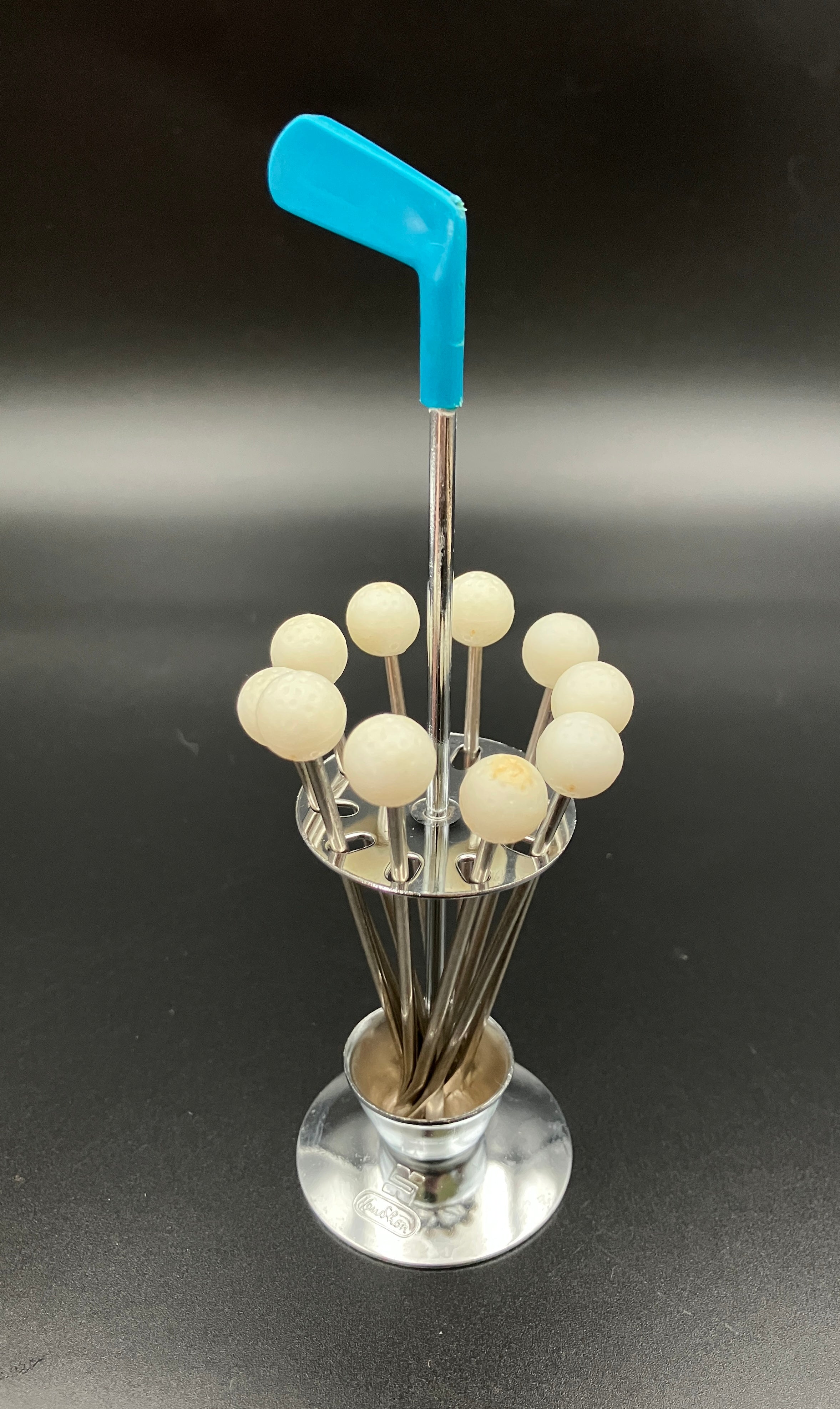 Vintage Golf Cocktail Apperizer Skewers / Olive Picks Set NewShon Hong Kong