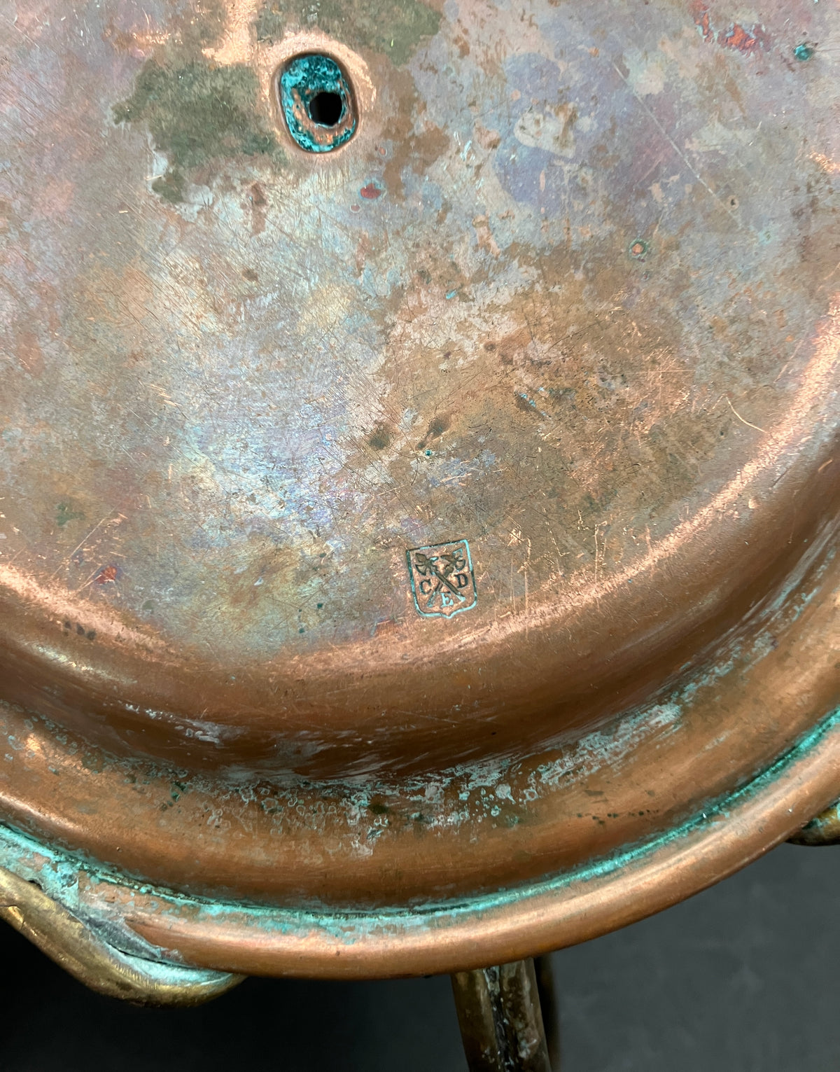 Carl Deffner Copper Candlestick Holder Art Nouveau Style - Rare