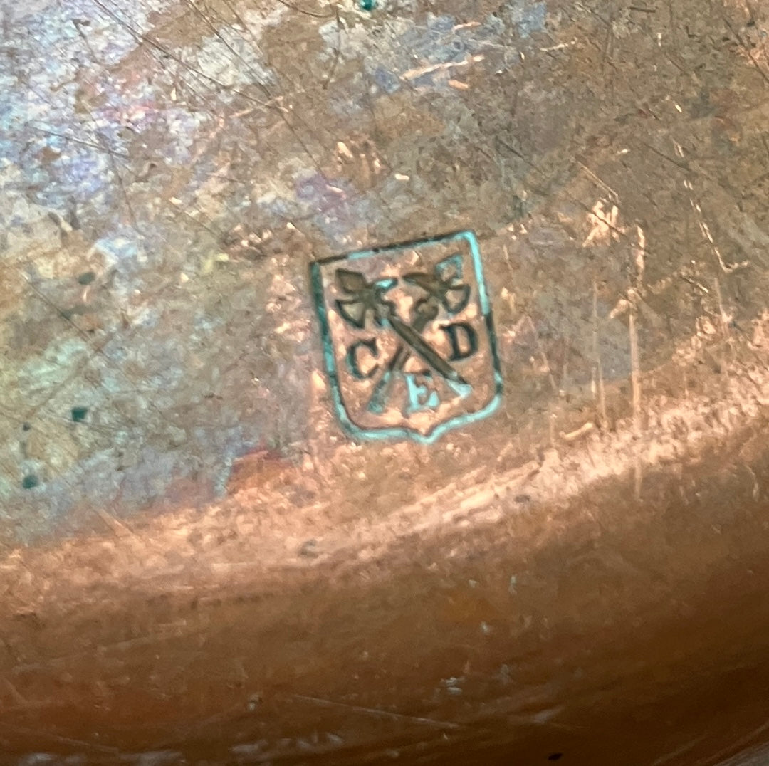 Carl Deffner Copper Candlestick Holder Art Nouveau Style - Rare
