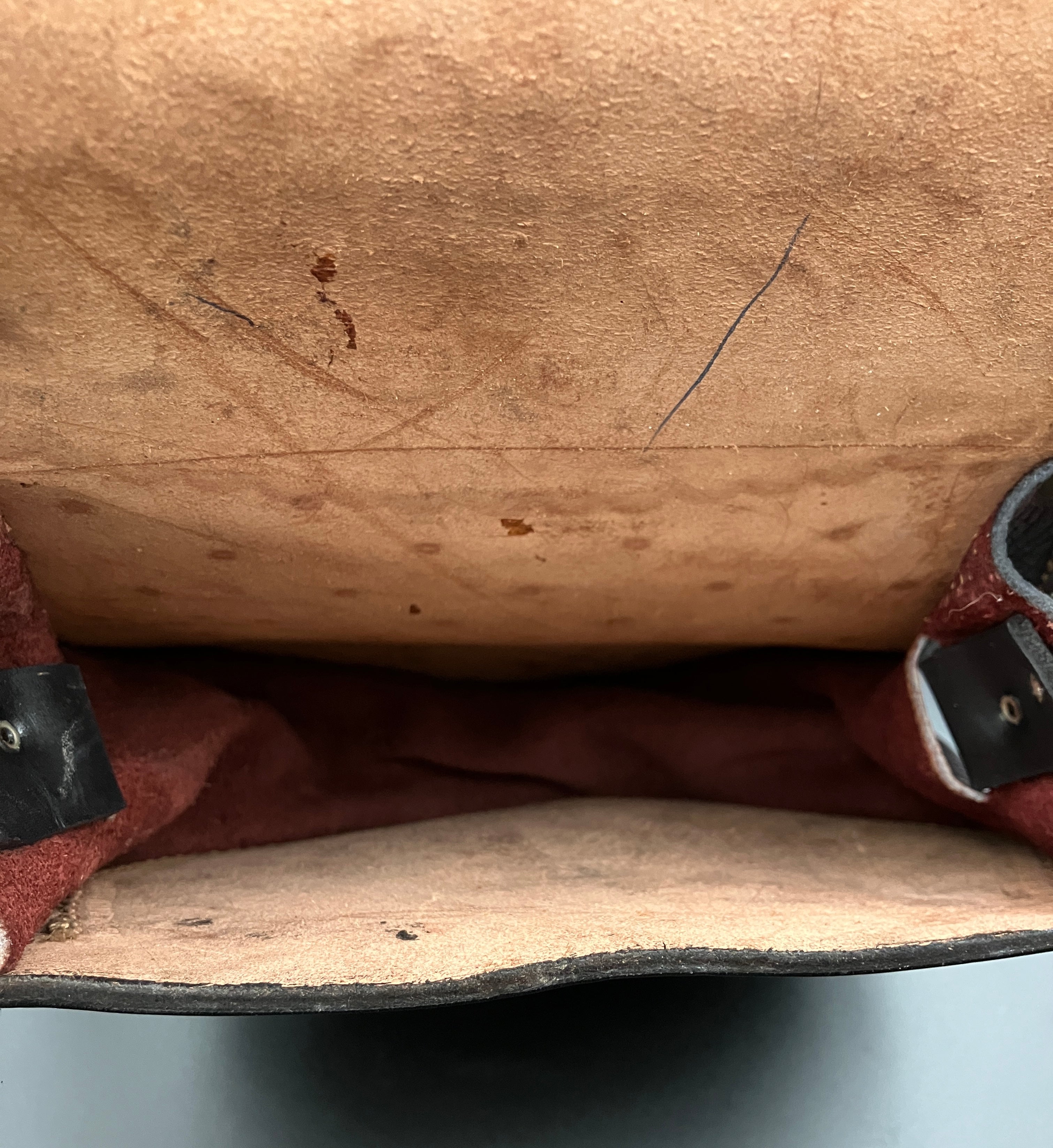 Vintage Leather Tooled Hand Bag Hippie Boho Brown Shoulder Bag - Floral Detail