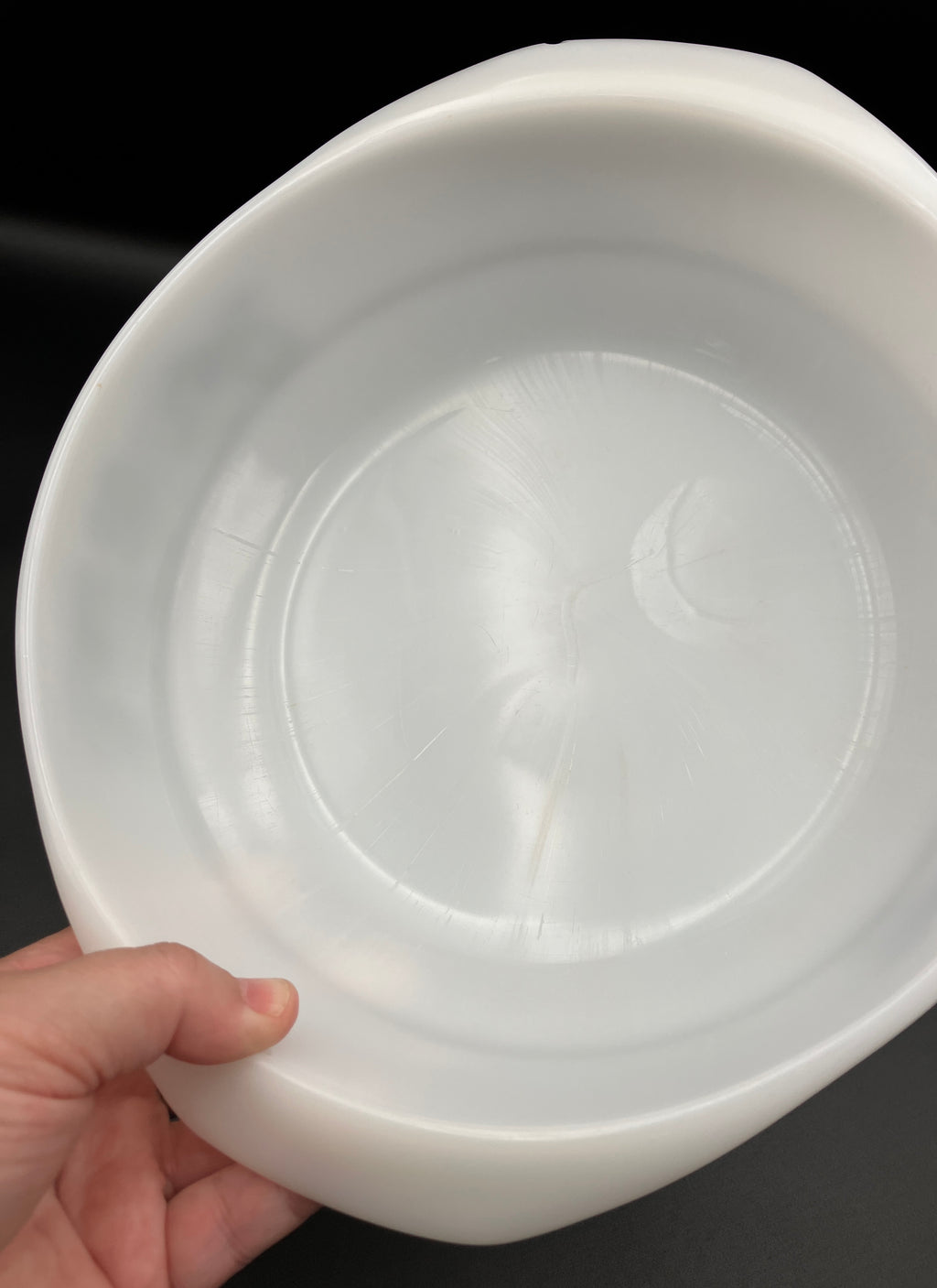 Vintage Pyrex Kite Flower Black Round Casserole Dish With Lid / Please Read Description