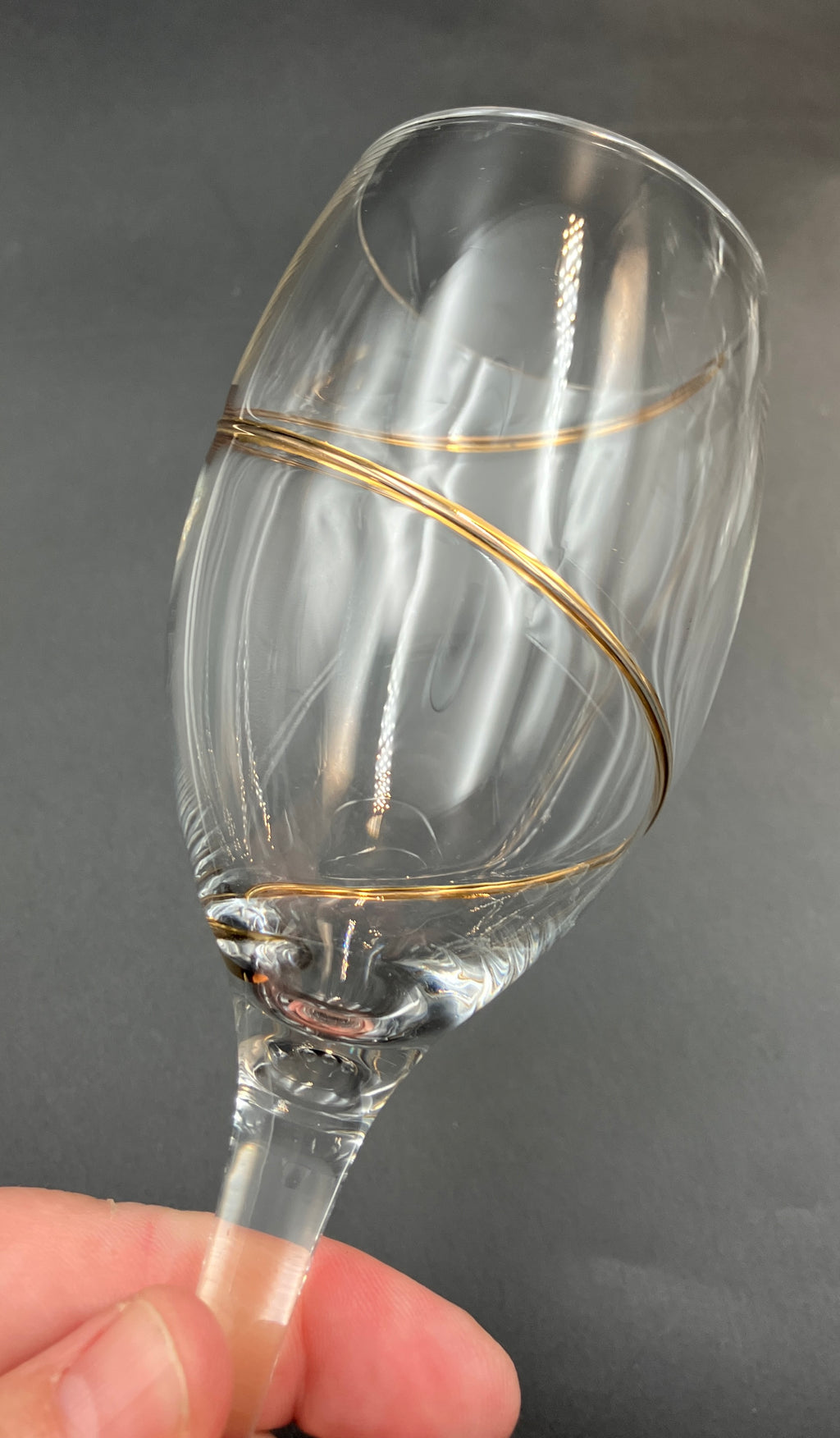 Share Kosta Boda Line Gold Wine Glasses Anna Ehrner Red And White Wine Glasses X7